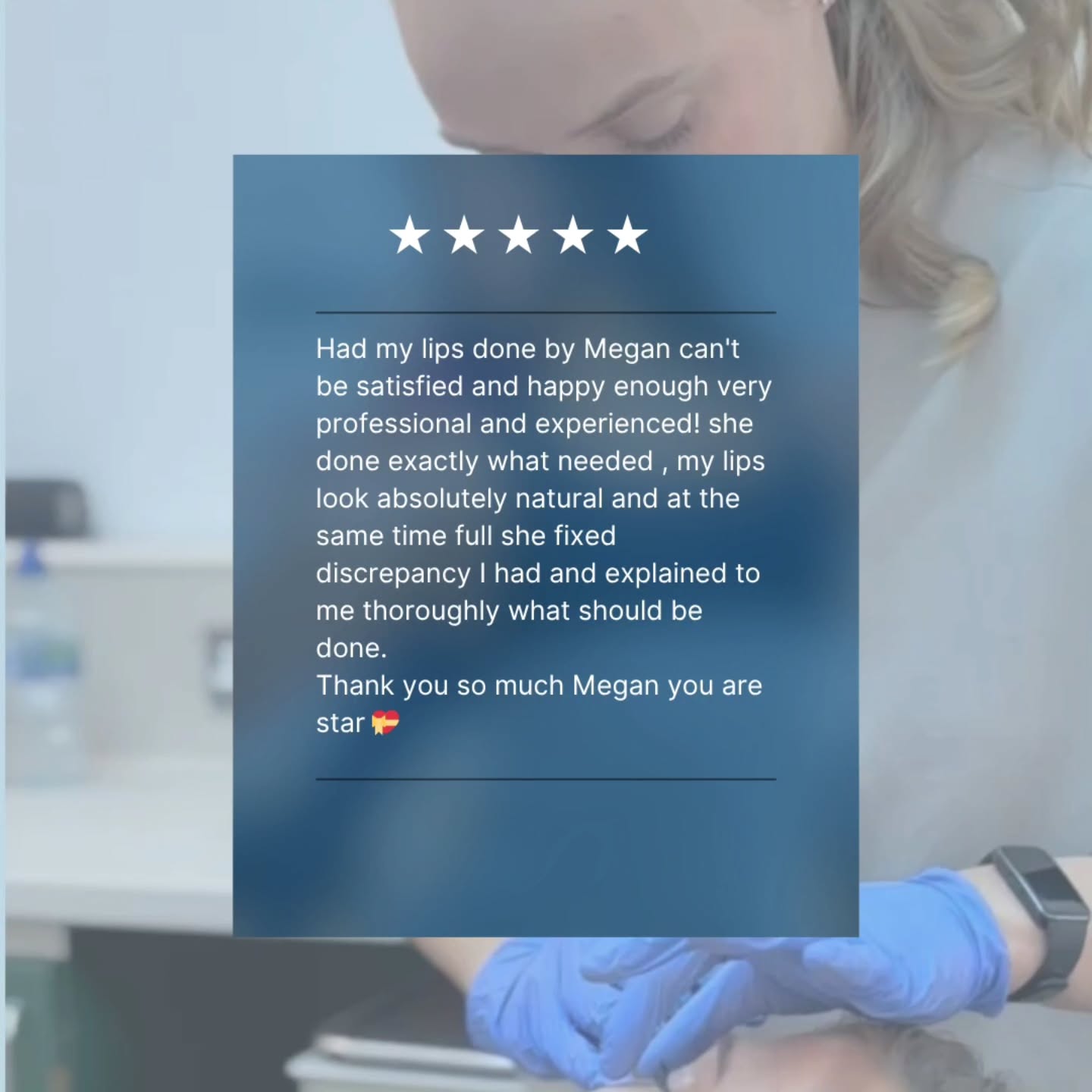 SWIPE through for the results to go with this review 💋
Lip treatments are as unique as you are
The brief here:
Improve asymmetry in the lower lip
Increase fullness in the upper lip
Achieve that keyhole pout
I'm here to listen, advise and achieve your goals with you.
Megan x
Dentist led aesthetics
Let me be your biggest cheerleader