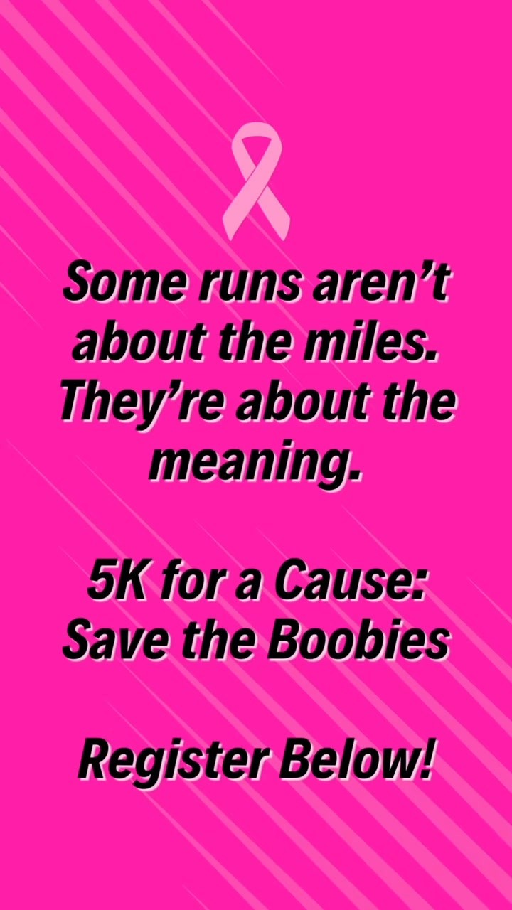 We’re moving with meaning. 💖🎗️ Be part of Ride + Run for the BOObies — Sunday, October 19.
#SandlotCR #RideAndRun #ForTheBOObies