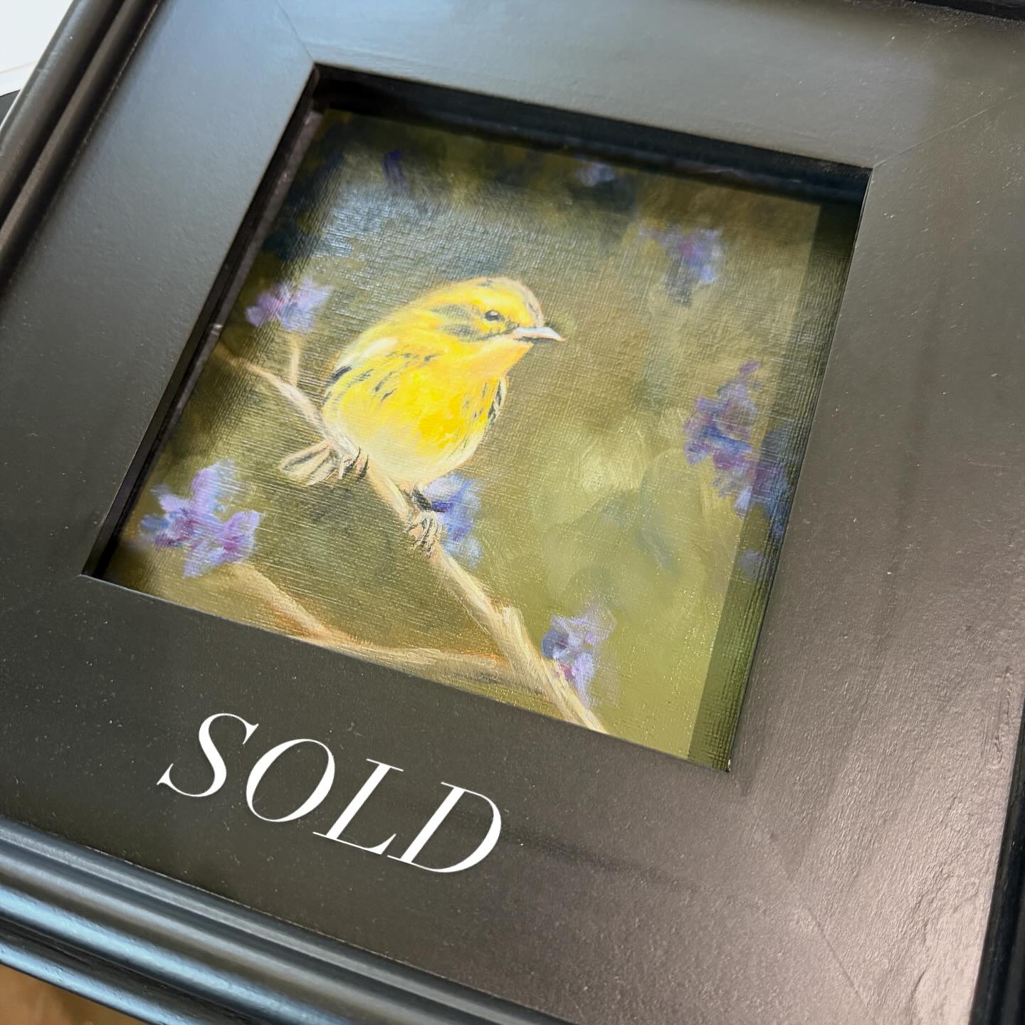 I didn’t get a chance to post it before it sold, but this is a Townsend Warbler. Painting little birds is so much fun. My other paintings can be seen at the Art by the Sea Gallery in Bandon.