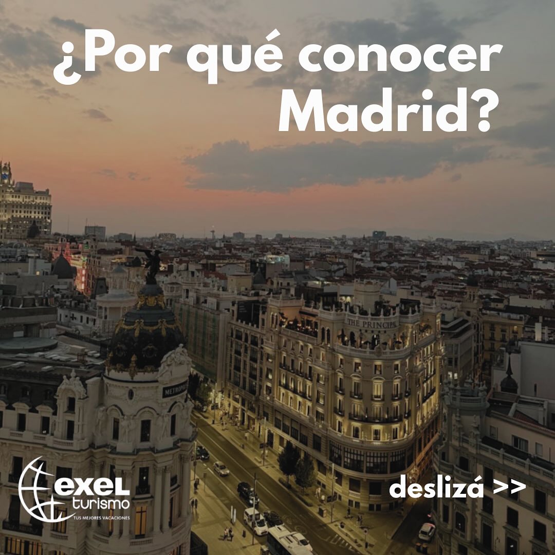 ✨ Madrid es mucho más que una ciudad… es historia, sabor y vida en cada rincón 🇪🇸
Patrimonio y cultura
⛲ Plaza Cibeles: orgullo madrileño, es uno de los lugares más emblemáticos para recibir el año nuevo y celebrar victorias deportivas.
🌇 Gran Vía: la avenida que nunca duerme, llena de luces, teatros y energía vibrante 🌃. Es considerada la “Broadway madrileña” siendo el epicentro cultural de la ciudad.
☀️ Puerta del Sol: el corazón de España, con el kilómetro cero y la emblemática estatua del Oso y el Madroño 🐻.
🏟️ Plaza de Toros de las Ventas: es la plaza taurina más importante de España, considerada un templo de la tauromaquia.
Gastronomía irresistible
🍢 Tapas: más que comida, las tapas son tradición española, una forma de socializar que combina sabores regionales como tortilla, croquetas o jamón ibérico.
🍷 Tinto de Verano: fresco, sencillo y perfecto para brindar en una terraza ☀️
🍫 Churros con chocolate: con fama internacional gracias a lugares como la Chocolatería San Ginés, fundada en 1894.
Vida y ambiente
🌙 La noche madrileña: Madrid se transforma cuando cae el sol; bares, plazas y clubes laten al ritmo de la cultura nocturna española.
Ubicación ideal
📍 A solo 1h de Madrid: Toledo 🏰, ciudad Patrimonio de la Humanidad, fue cuna de la convivencia de las tres culturas: cristiana, musulmana y judía.
#Madrid #España #Viajar #Turismo #GranVia #Toledo #PlazaCibeles #PuertaDelSol #Tapas #Churros #Viajes
