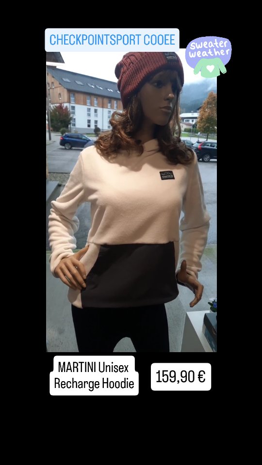 ❄️ NEU ❄️
Martini Unisex Recharge Hoodie off white-granite
Dieser lässiger Kapuzenpulli mit offener Kängurutasche ist cool und gemütlich zugleich 😍