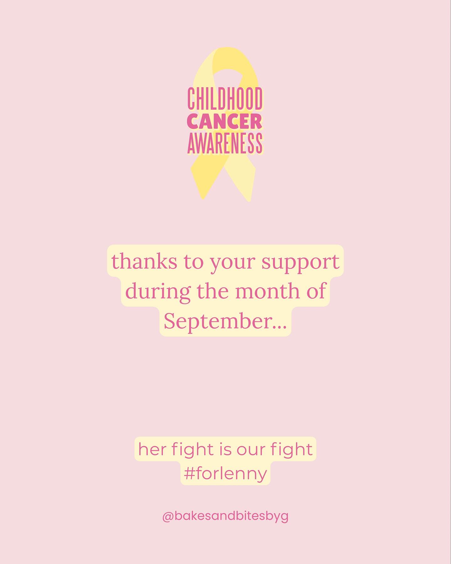 in September, a portion of all profits went towards supporting a local family whose daughter, Lenny, is bravely fighting cancer • because of you, we were able to donate over $700 towards her treatment and travel expenses as she enters her next phase of treatment this week
I’m so grateful for this community and the way you always show up 🤍🎗️
#forlenny #childhoodcancerawareness #community