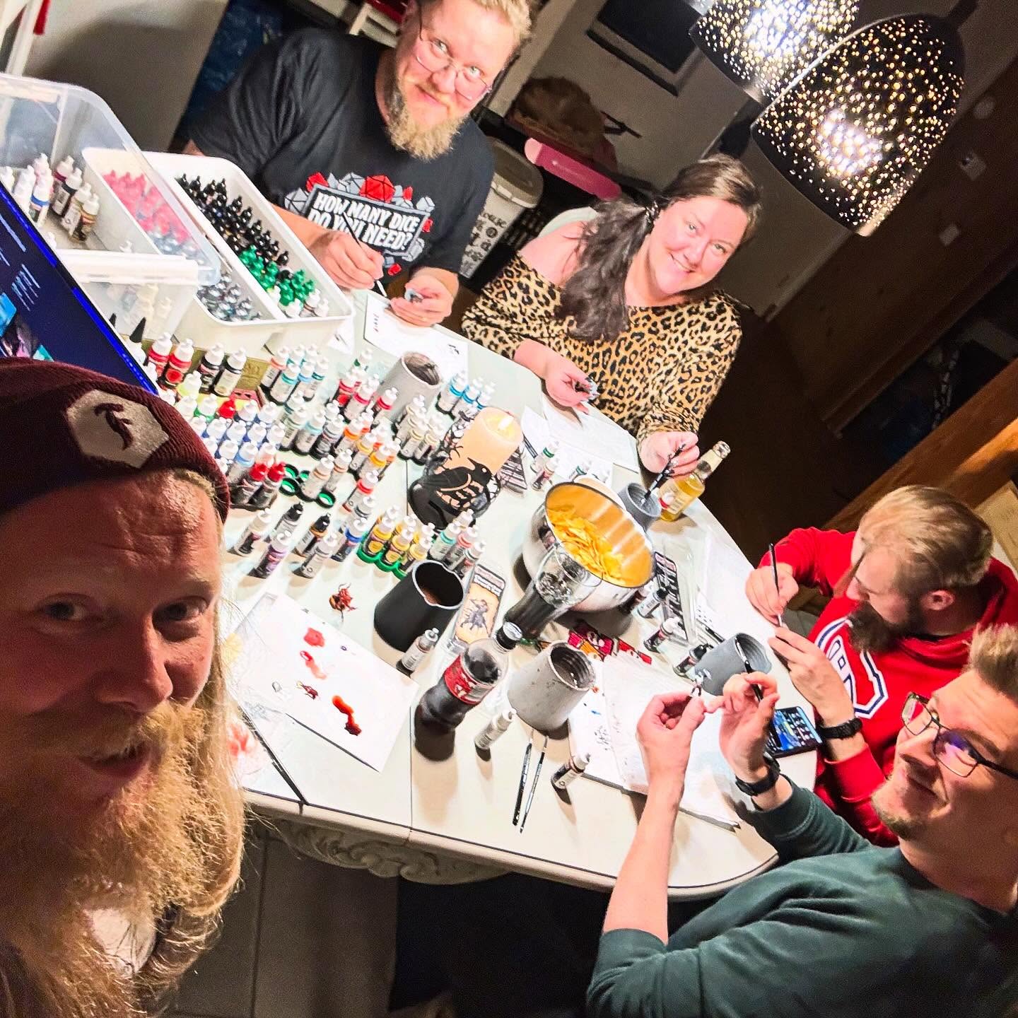 Awesome wednesday evening! Combined session zero and paint night with the group who are brave enough to step inside DEATH HOUSE coming sunday! There was three people who were never painted miniatures before…there is a possibility that someone found a hobby within a hobby 😉 We had awesome time! Cant wait the sunday to come!
#dnd #dnd5e #dungeonsanddragons #dungeonsanddragons5e #sessionzero #ravenloft #deathhouse #barovia #curseofstrahd #dungeonmaster #gamemaster #dmlife #dungeonmasterlife #gmlife #gamemasterlife #armypainter #paintnight
