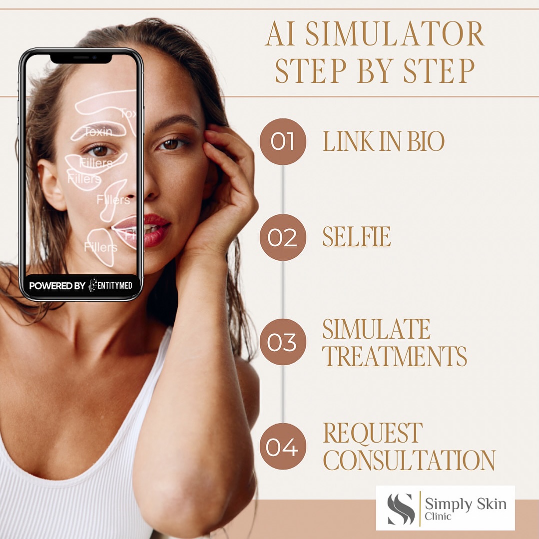 ✨ See Your Glow Before You Go! ✨
No more guessing games — our new AI Aesthetic Simulator lets you try out different treatments in seconds. 💆♀️💉
Just snap a selfie (from your couch, your work, your commute, literally anywhere 🚗📱) and watch your future glow come to life.
Ready to see what’s possible?
👉 Tap the link in bio to try it now — your new look is just one selfie away. 💫
#AISimulator #AestheticTreatments #BeautyTech #GlowUp #VirtualTryOn #FutureOfBeauty #AIBeauty #ConfidenceFromHome