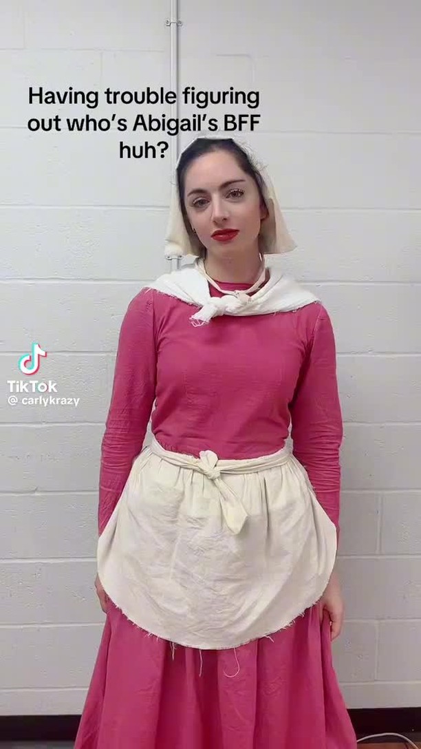 The cast of The Crucible has spent several months with this very heavy material. This week, we will give you a glimpse of the cast's fun side! Three more shows next weekend! Get tickets at our website. #bestfriendsforever