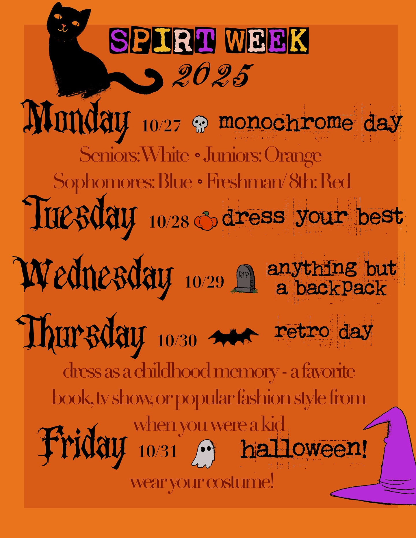 FALL SPIRIT WEEK begins Monday October 27th! We hope you’re all prepared to bring some game for five days in a row then finish the week off with trunk or treat 🎃 👻
#fairfieldcounty #westchestercounty #connecticut #connecticutschools #privateschool #privatemiddleschool #privatehighschool #therapeuticschool #therapeuticdayschool #specialeducation #bethelct #brookfieldct #darienct #fairfieldct #greenwichtct #reddingct #newcanaanct #norwalkct #ridgefieldct #stamfordct #westonct #westportct
