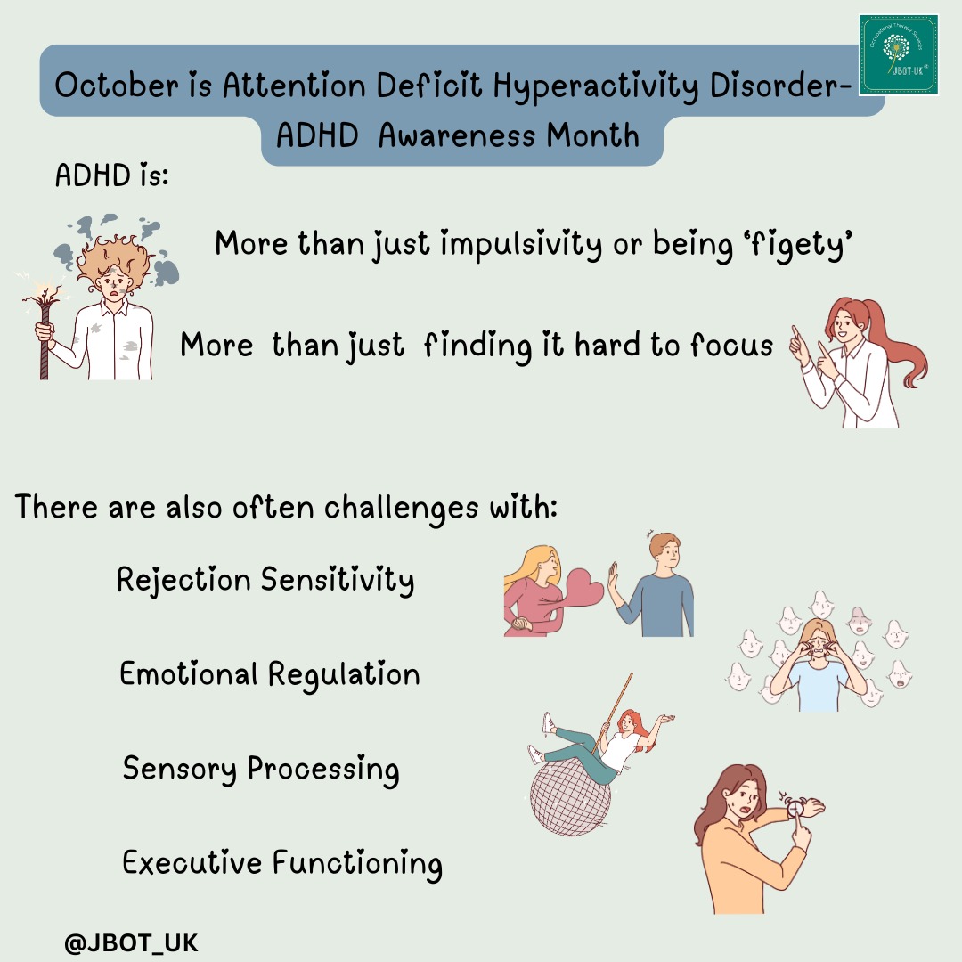 October is ADHD Awareness Month. For 2025, I wanted to share some of the complexity around this condition and its diagnosis.
It's important to have the right support and self-understanding; to give yourself grace for the things your central nervous system processes differently, and develop strategies that actually work.
The ADHD Foundation is now closed; however, the following links may be useful:
ADHD UK
https://adhduk.co.uk/
The Witherslack Group https://www.witherslackgroup.co.uk/
Sensory Help Now
https://www.sensoryhelpnow.org/pages/free-stuff
@witherslackgrp @sensoryhelpnow @adhduk.co.uk
#adhdawarenessmonth #anxiety #neurodivergent #neurodiversity #adhdsupport #adhdlife #audhd #adhdwomen #adhdstrengths #ot #mentalhealthawareness #adhdbrain #dyslexia #adhdparenting #dyspraxia #autsim #adultadhd #hormones #rejectionsensitivedysphoria #selfcompassion #diagnosis #perimenopausehealth #sensory