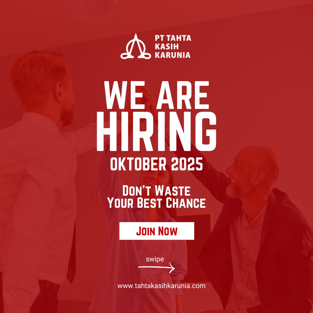 Join Our Team!!!
Posisi:
- Sales Execuitive
- Admin Sales
Send your CV
To: hr@tkk.co.id
Subject: Apply-TKK-Posisi-Nama
Butuh alat keselamatan kerja? TKK Safety Solusinya.
We are Importer & Distributor for Safety, PPE & General Items.
You Request, We Provide
Visit our Marketplace (TKK Safety)
Tokopedia, Shopee & Tiktok Shop