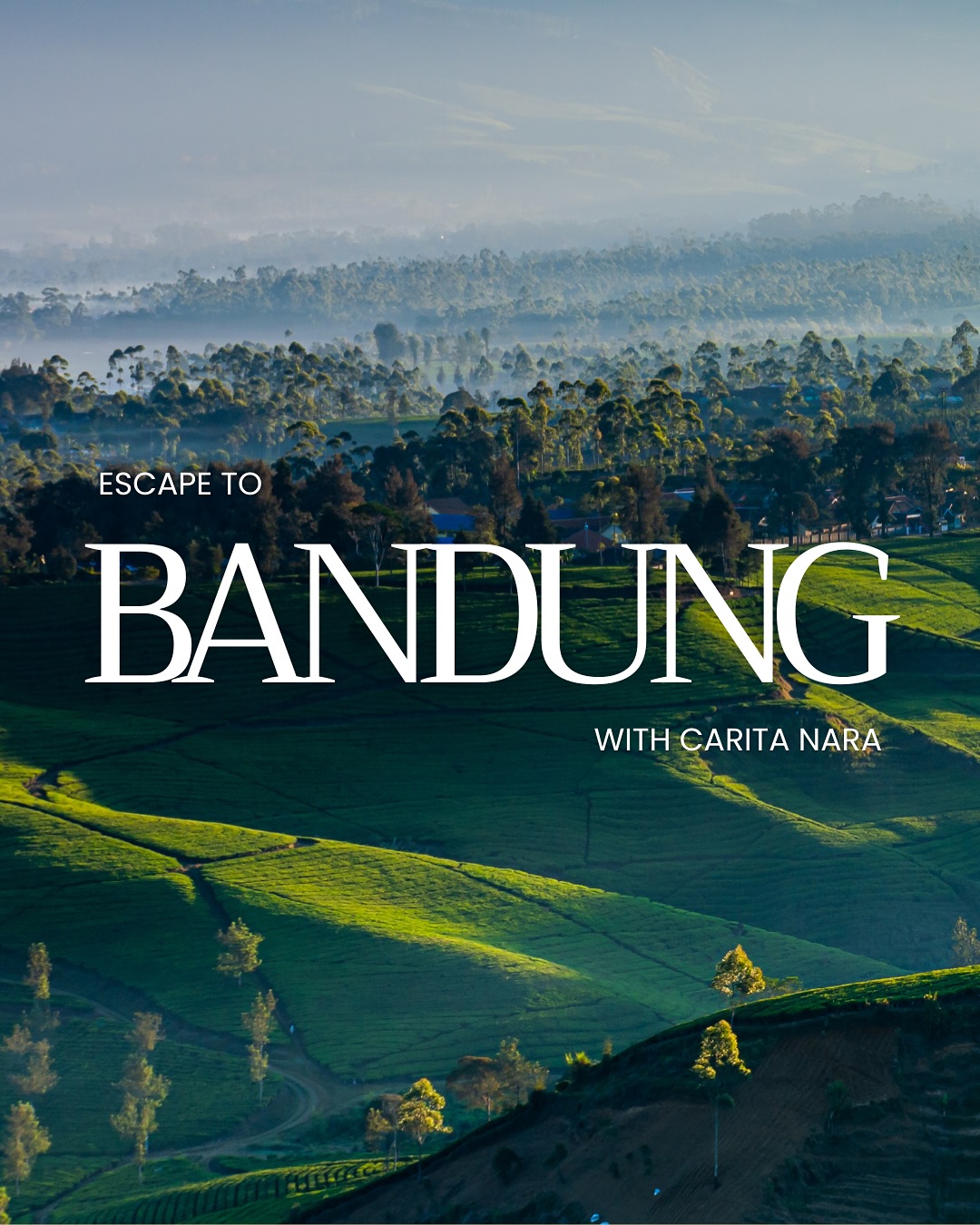 Bandung feels like a city that’s always dreaming and somehow, it makes you part of the dream.
Up in the cool highlands of West Java, creativity flows as freely as its mountain air. From heritage streets like Braga, where time slows down among art shops and vintage cafés, to vibrant studios and start-ups that make Bandung a UNESCO City of Design, this city thrives on imagination.
You’ll hear it too — in the gentle rhythm of angklung, echoing through bamboo courtyards, reminding everyone that culture here isn’t frozen in the past. It lives, breathes, and keeps inspiring new ideas every day.
And just a short drive away, nature turns poetic. Mist rolls over Tangkuban Perahu’s volcanic rim, while Kawah Putih glows in shades of turquoise that shift with the sunlight — both proof that Bandung’s magic goes beyond the city.
Come curious, leave inspired — because in Bandung, creativity isn’t just seen. It’s felt.
Ready to explore Bandung your way?
Let Carita Nara craft the trip that feels just right for you.
#Bandung #VisitBandung #ExploreBandung #DiscoverBandung #BandungCityOfDesign #BandungTravel #WestJava #BandungTrip #JalanBraga #TangkubanPerahu #KawahPutih #Angklung #BandungCulture #HiddenGemsIndonesia #IndonesiaTravel #CaritaNaraTravels #LuxuryTravelIndonesia #PersonalizedTravel
