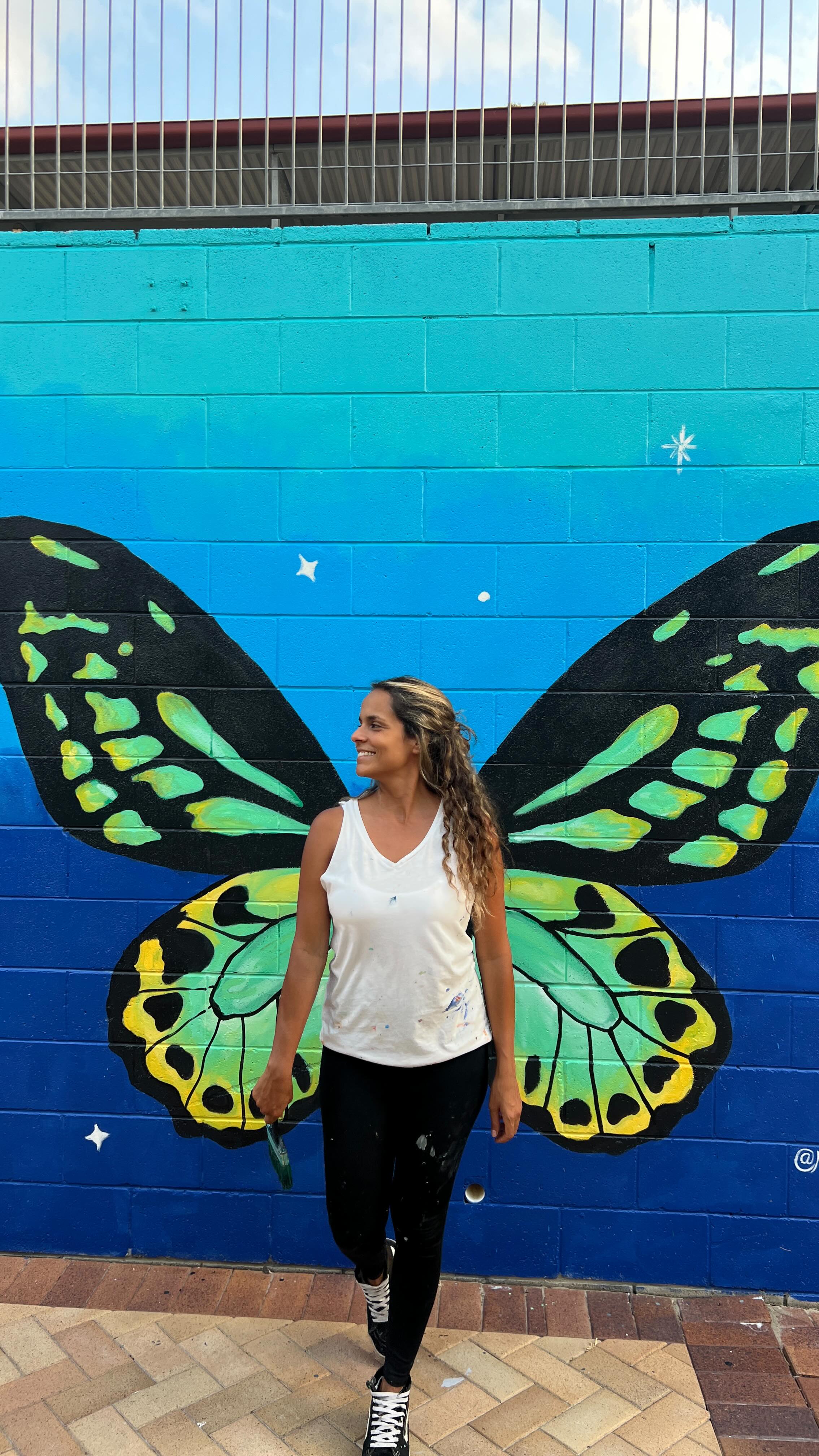 Would be so cool if creating a mural was that easy right? In reality it took me and my partner 5 long days to finish this one for a school here in Gold Coast.
Maybe if I used spray cans that would take me less time, but I still would be working long hours.
What did you think of the final result? Leave your comment below, I would love to hear. 🩵
#muralpainting#muralartist#muralismo#muralstreetart#streetartlover#nativesoulart#nativesoulartmurals