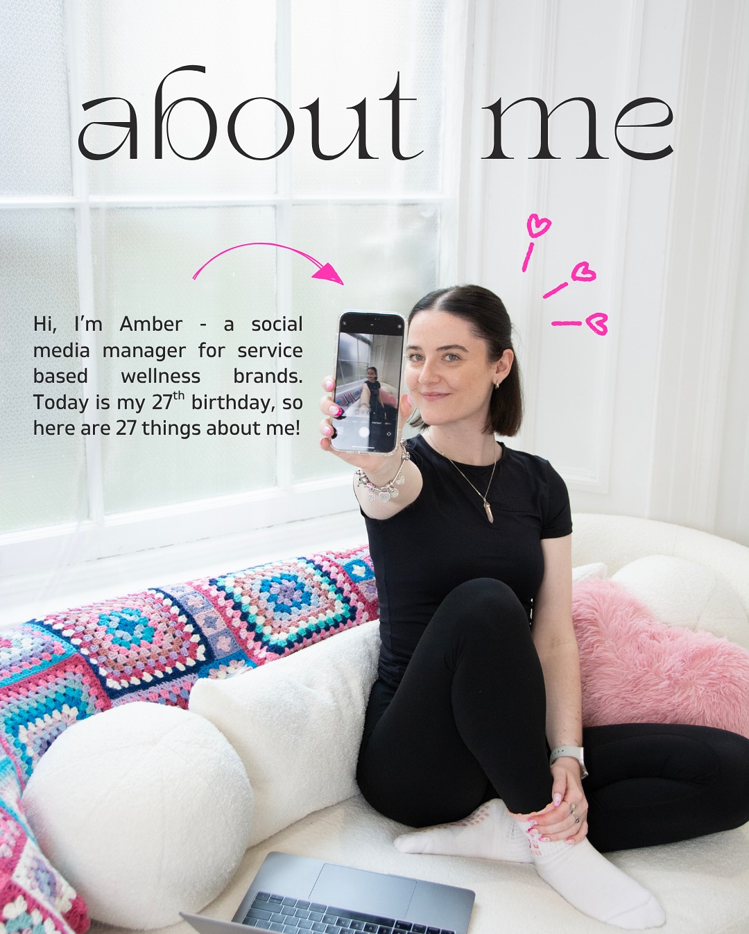 It’s my 27th birthday 🥹✨
For me, this past year has been all about alignment & leaning into the kind of work that truly lights me up. I feel SO unbelievably grateful to wake up every day and do what I love - help wellness brands shine online and connect through content that actually feels like them.
To everyone who’s supported me along the way, thank you 🩷
Whether we’ve worked together, chatted in DMs, you’ve attended IRL events or you’ve simply cheered me on from afar… you’re a huge part of this journey.
Here’s to year 27 laps around the sun!!! 🕯️☁️
#marketingwithamber #femalefounder #founderlife #socialmediamanager #reintroduction #womeninbusiness