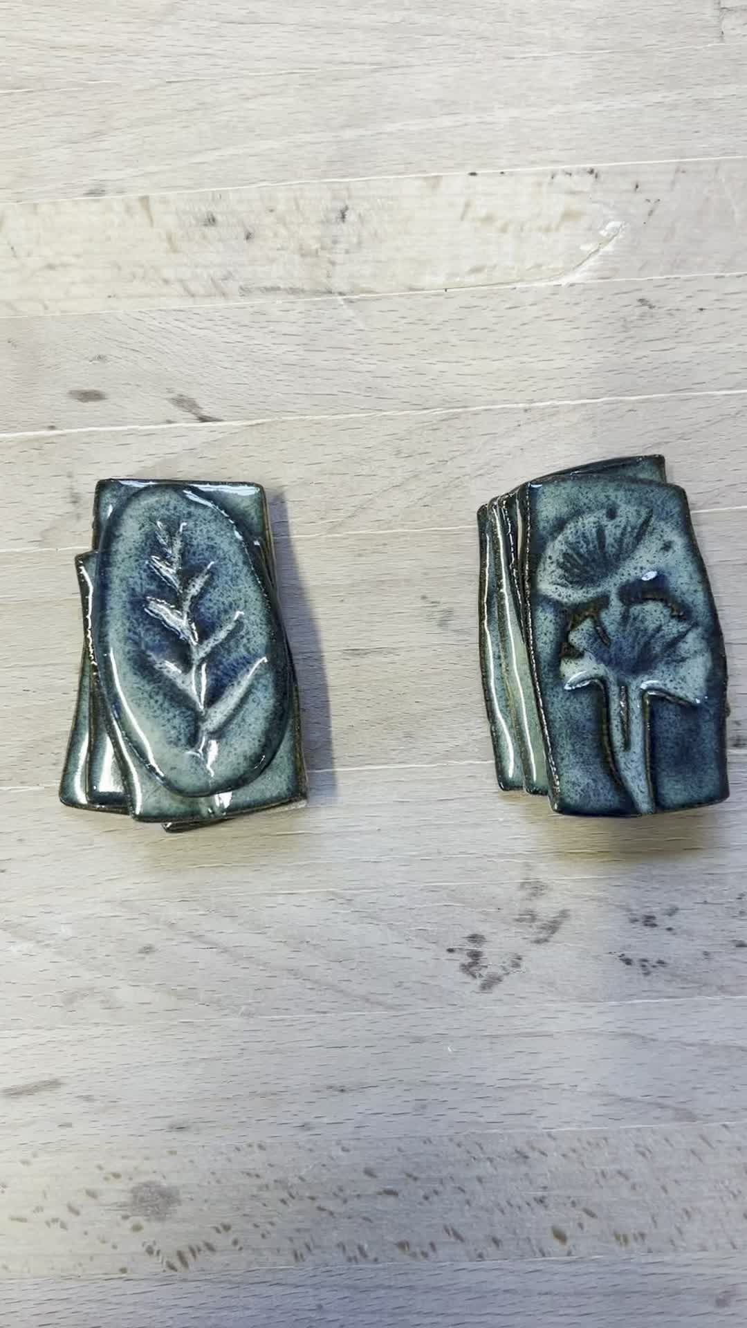 Vogue magazine says brooches are trending this season. I love making ceramic brooches. #broochesofinstagram #ceramicstudio #brooch #ceramicbrooch #PotteryBrooch