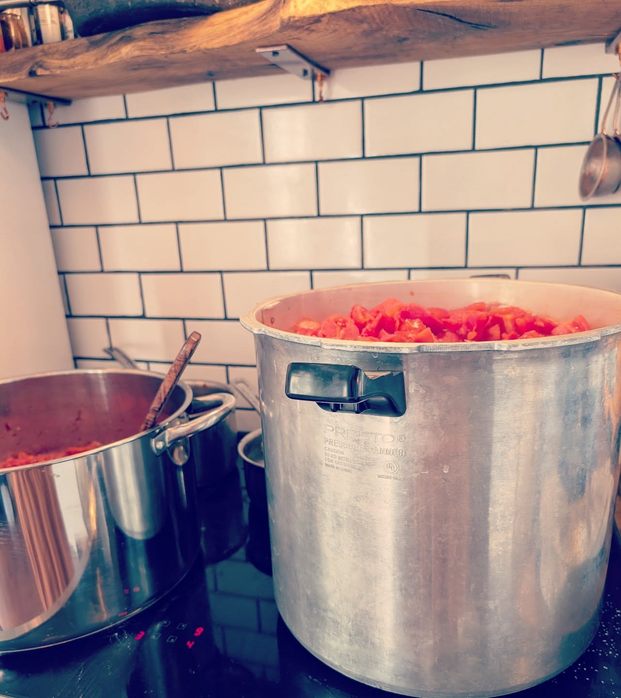 Processing 5 cases of tomatoes for canning. Crazy world, keep your root cellar full.
...
#canning #canningandpreserving #canningseason #puttinginwork #rootcellar #survival #food
