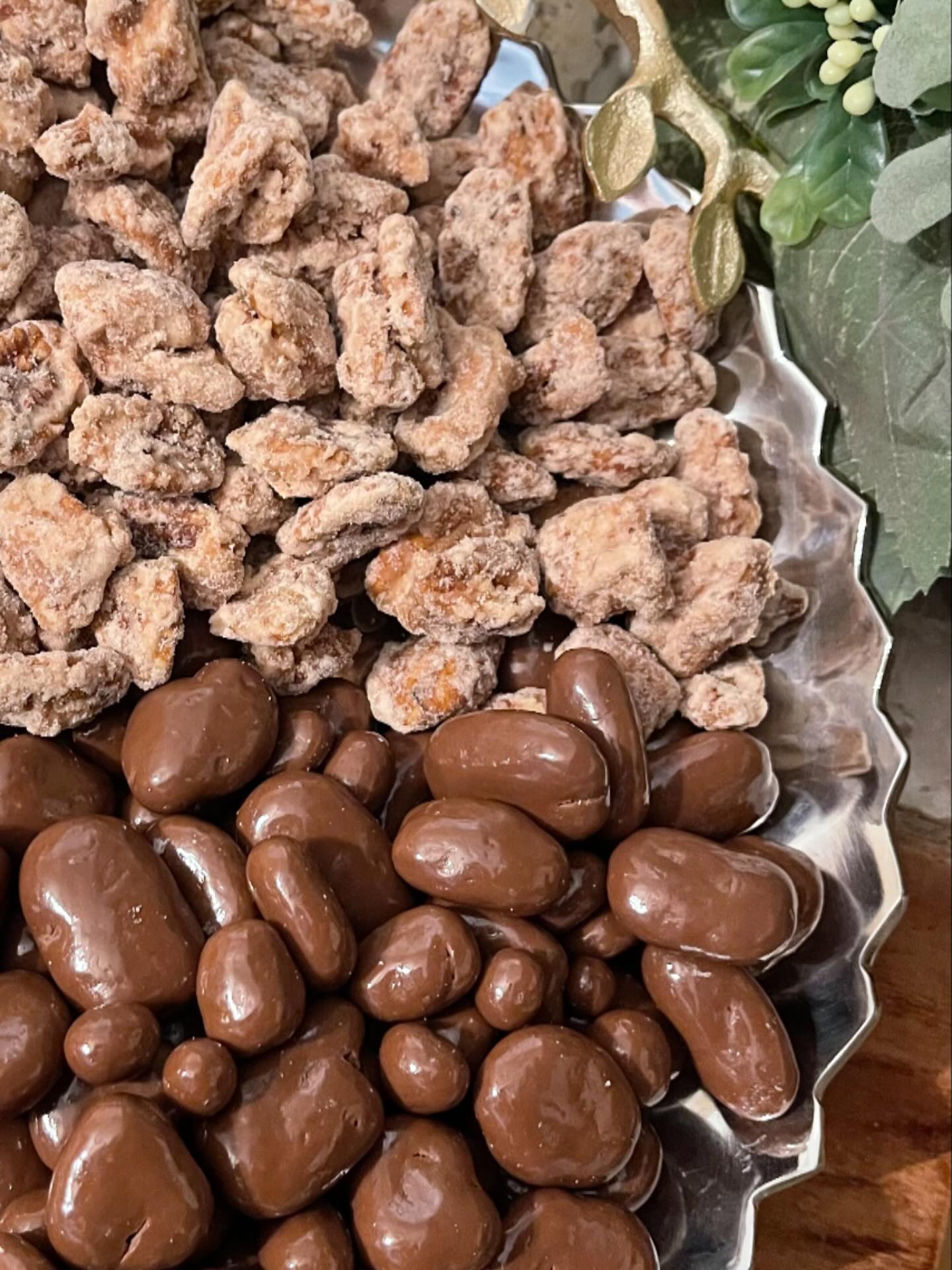 In addition to our freshly harvested pecans, we have chocolate covered pecans and praline pecans in 1 lb. and 1/2 lb. available to order on our website. Delivered straight to your door! Visit www.godwinpecans.com!