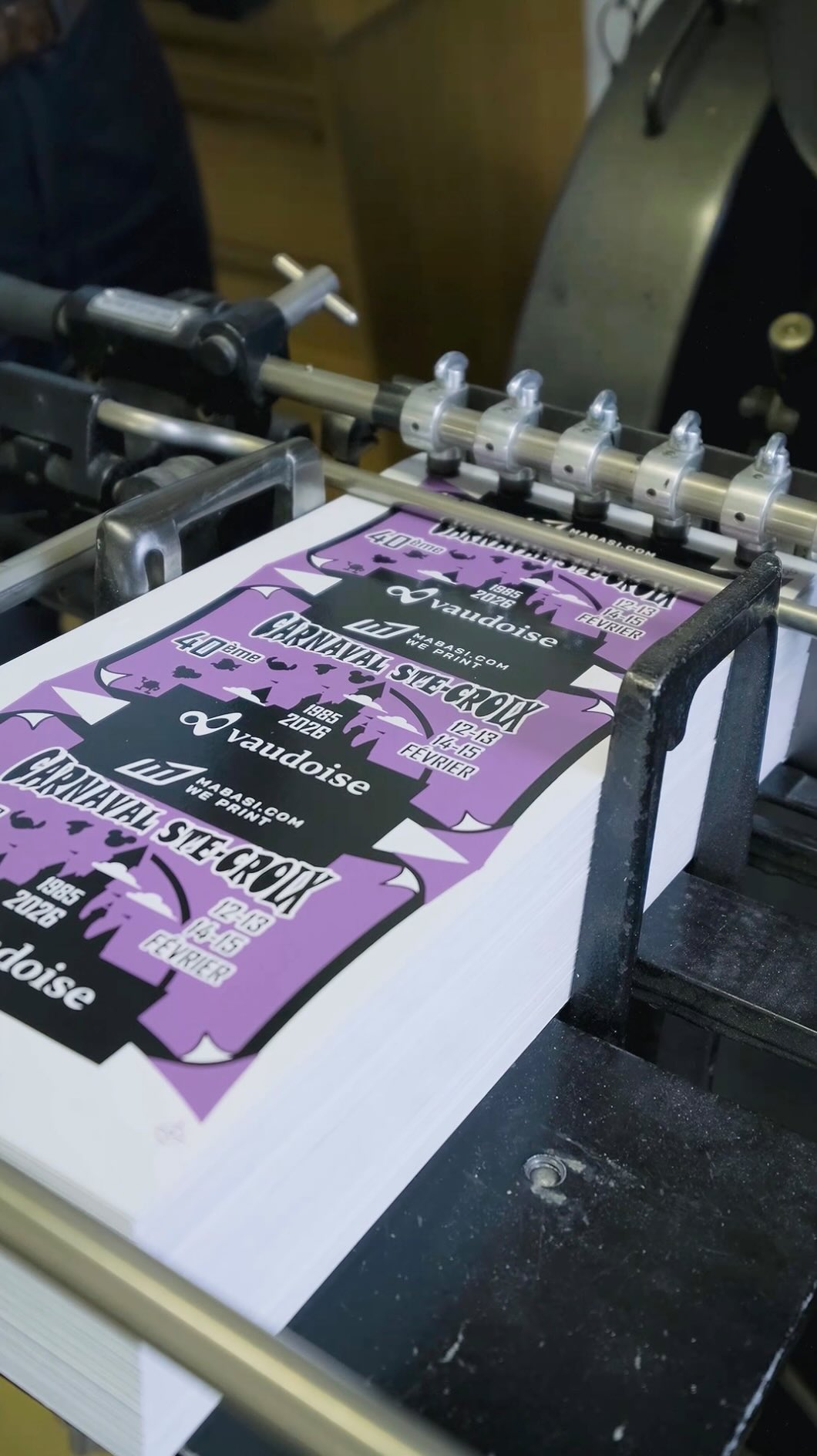 Precision meets legacy.
Today’s sticker batch was cut on our vintage Heidelberg press—an iron beast from another era, still punching with timeless accuracy. Each sheet carries the soul of old-school mechanics and the charm of hand-fed production. No automation, just rhythm, patience, and the satisfying “clack” of tradition.
For @carnavaldesaintecroix
✨ thankful for 20 years of collaboration ✨
@vaudoise_ch
#HeidelbergPress #StickerArt #Craftsmanship #PrintLegacy #MadeWithSoul #AnalogForever