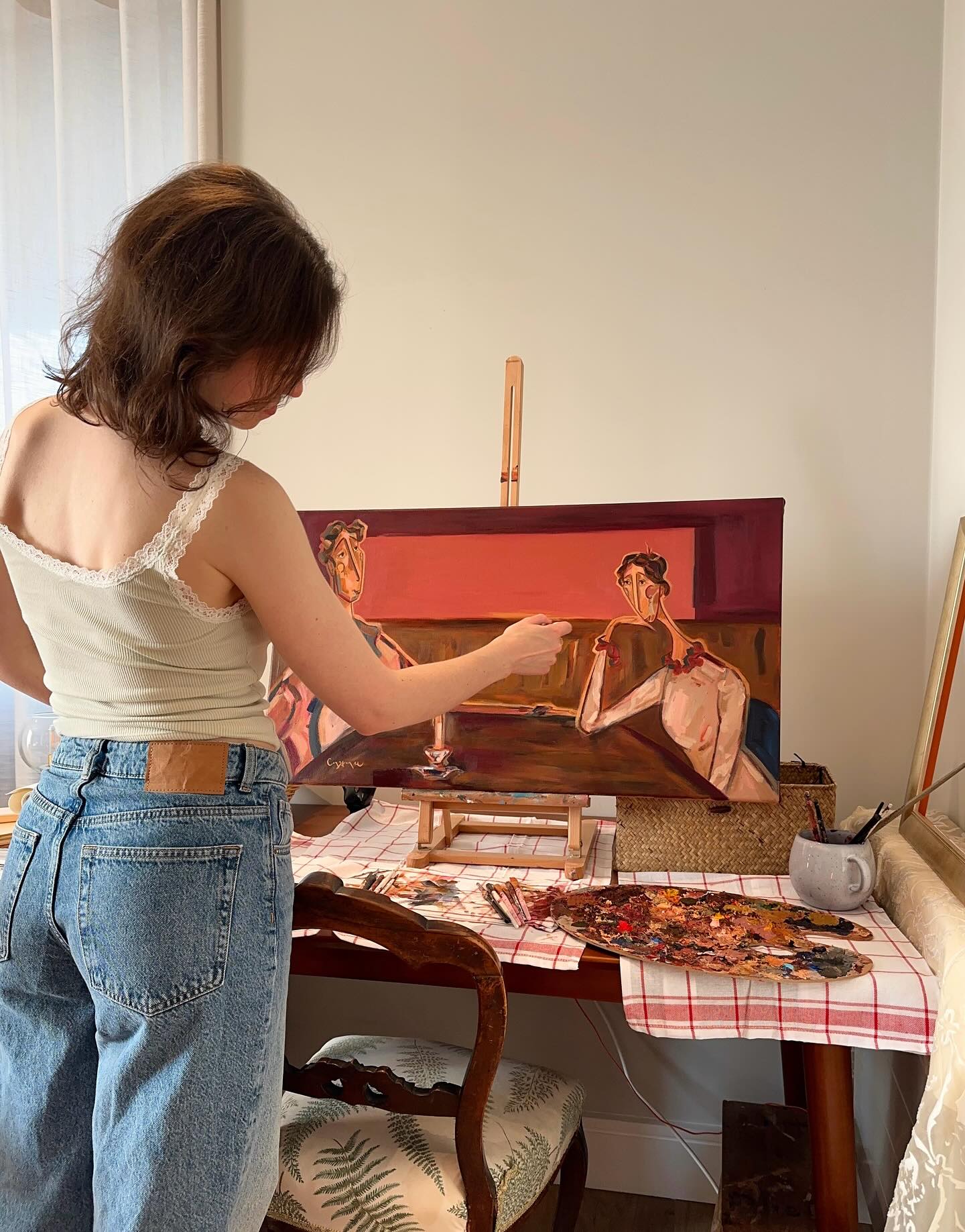 🕯️
.
#artist #art #artforyourhome #portraitart #artforinteriors #interiorstyle #painting