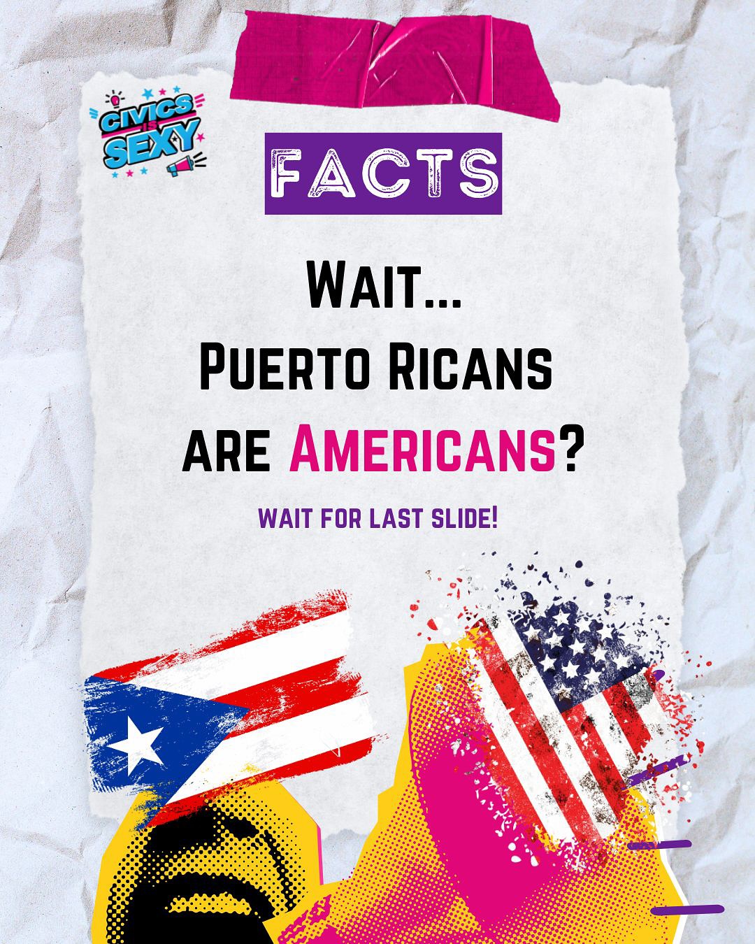 🇵🇷 Puerto Ricans are U.S. citizens 🇺🇸 and have been since 1917.
They can serve in the military, pay federal taxes, and carry U.S. passports… but can’t vote for president or have voting members in Congress. 🤔
#CivicsIsSexy #PuertoRico #KnowYourCivics #Bomba #AmericanCitizens #DemocracyIsCulture