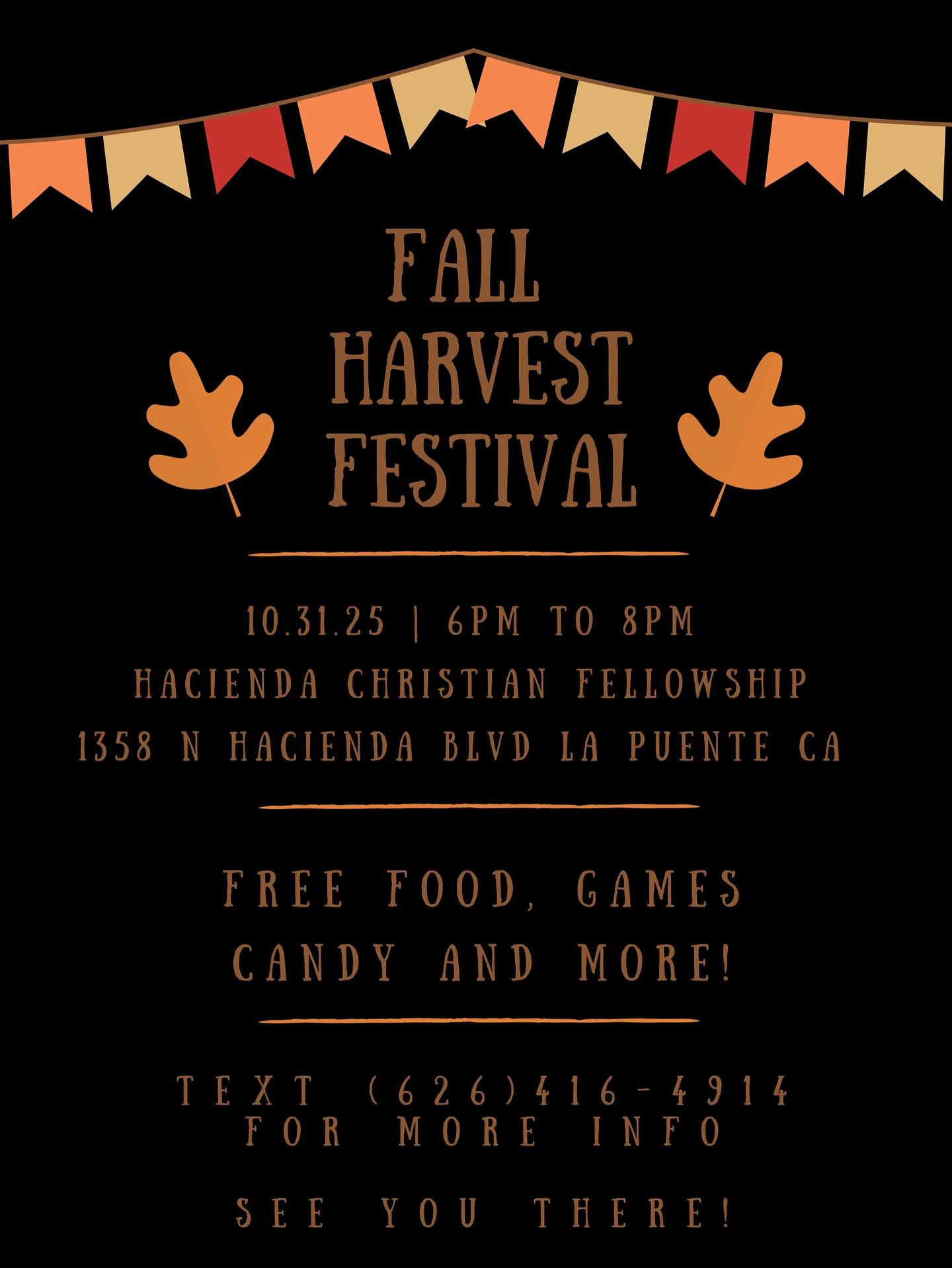 You’re invited!!! We can wait to have a fun safe night with our community, family and friends! We will have a free meal, with some free games and candy, and of course we can’t forget about our famous cake walks!!!
