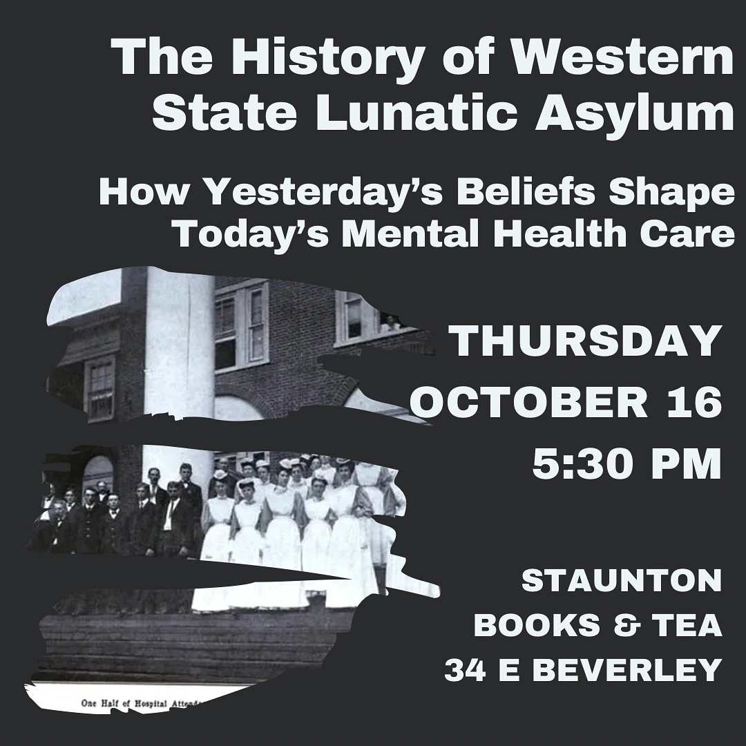 Join us this Thursday, October 16, at 5:30 for the interesting and informative discussion.
#Staunton #StauntonVA #DowntownStaunton ##StauntonLove #VisitStaunton #VisitStauntonVA #HistoricStaunton #VA #Virginia #VirginiaIsForLovers #LoveVA
#Shenandoah #ShenandoahValley #AugustaCounty #WaynesboroVA #HarrisonburgVA #CharlottesvilleVA #LexingtonVA
#stauntonbooksandtea