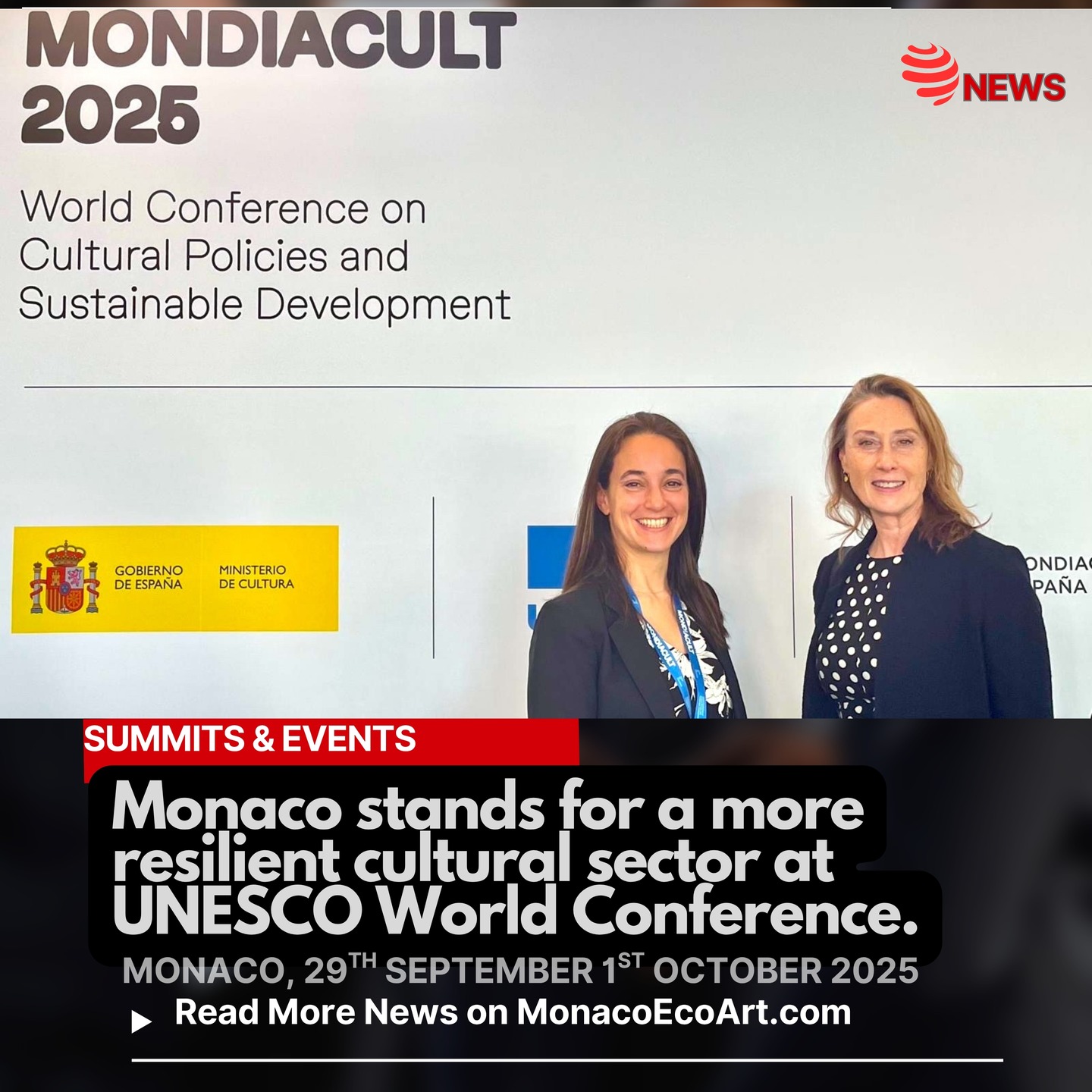 ✒🇲🇨 MONACŒCOART®
🏰🛜SUMMITS AND EVENTS
🇬🇧🇺🇸 Monaco stands for a more resilient Cultural Sector at UNESCO World Conference.
🇫🇷 Monaco soutient une Culture plus résiliente à la Conférence Internationale de l’UNESCO.
🇮🇹 Monaco sostiene una Cultura più resiliente alla Conferenza Internazionale dell’UNESCO.
🇪🇸 Mónaco apoya una Cultura más resistente en la Conferencia Internacional de la UNESCO.
Read the full text of the article at: www.monacoecoart.com
#diplomacy #future #education #development #generation #international #sustainability #gouvernementprincier #heritage #culture #Agenda2030 #civilsociety #good #global #policies #peacekeeping #identity #present
© @gvt_monaco @unesco @gobierno_espana @gencat