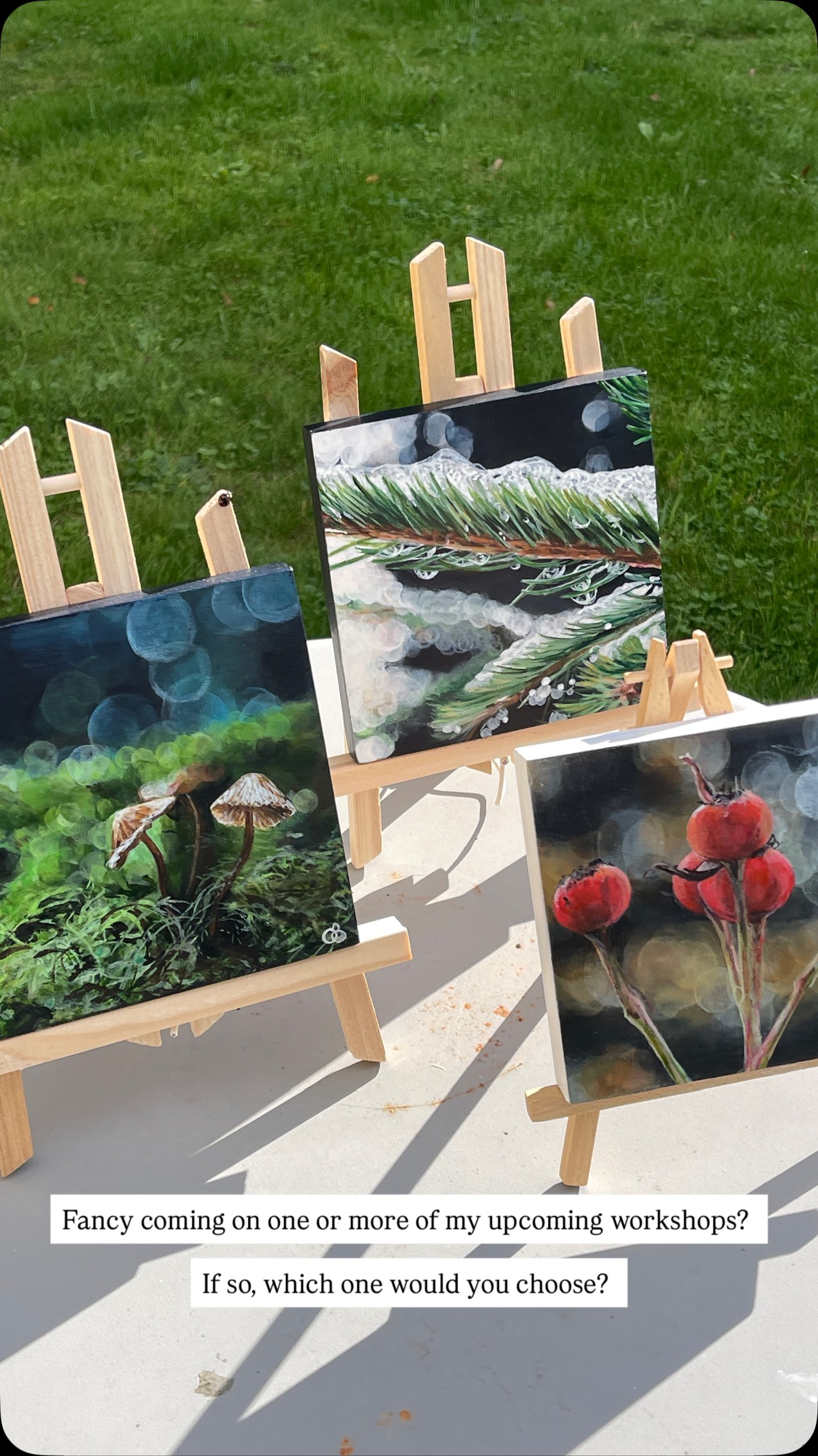 I’ve really enjoyed preparing for these three workshops that will take place over the next few months.
If you would like to join me then please have a look at my website.
https://www.charlotte-englefield-art.co.uk/art-workshops
Some of the workshop dates are filling up fast! So book your place now.
No experience necessary and everything you need to paint a small canvas is provided.
#cotswoldartist #wiltshireartist #acrylicpainting #creativity #artworkshop #cotswolds #timetorelax