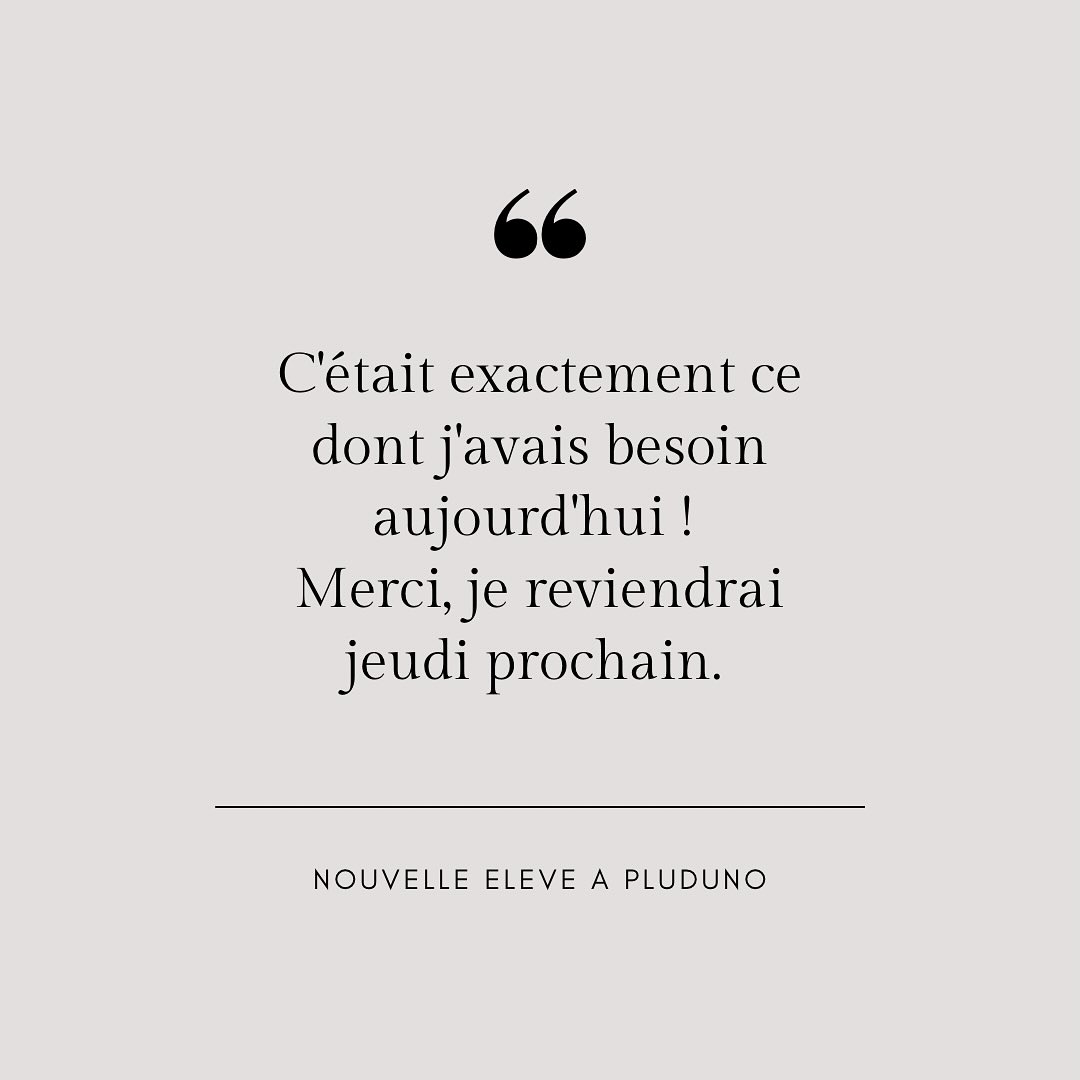 « C’était exactement ce dont j’avais besoin aujourd’hui ! Merci, je reviendrai jeudi prochain. »
Ce sont les mots de la personne qui est venue assister au cours de yoga ce matin à Pluduno. Venez nous rejoindre, un petit groupe de personnes charmantes dans un endroit agréable, venez comme vous êtes.
Tu repartiras plus légère, détendue, pleine d’énergie, avec des outils efficaces pour apprendre à te connecter avec bienveillance avec ton corps et à apaiser ton esprit.
À très bientôt.
Eva Cmarova (Evi Sola Yoga)
Professeur diplômée de Yoga (Adultes/ Enfants)
www.evisolayoga.com
07.74.88.72.18
.
#yoga #yogapourtous #yogapourdébutants #yogapourtouslescorps #relaxation #kindness #compassion #selfcompassionjourney #evisolayoga #pluduno #plancoet #bienêtre #bienetrebretagne