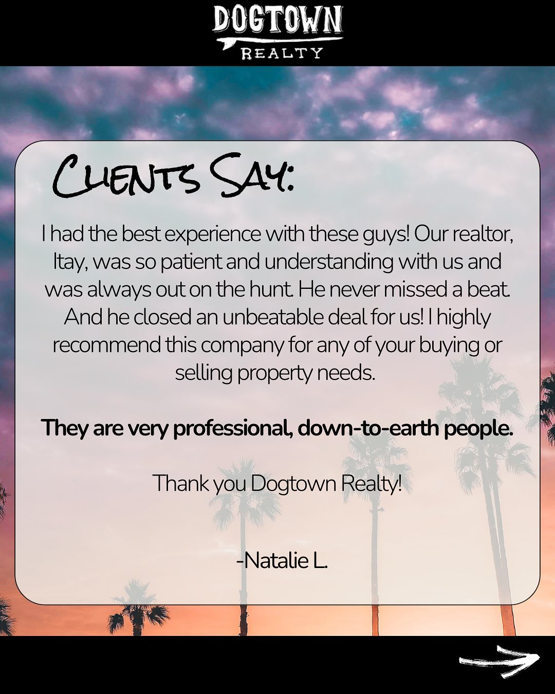 A little bit of what our clients say.