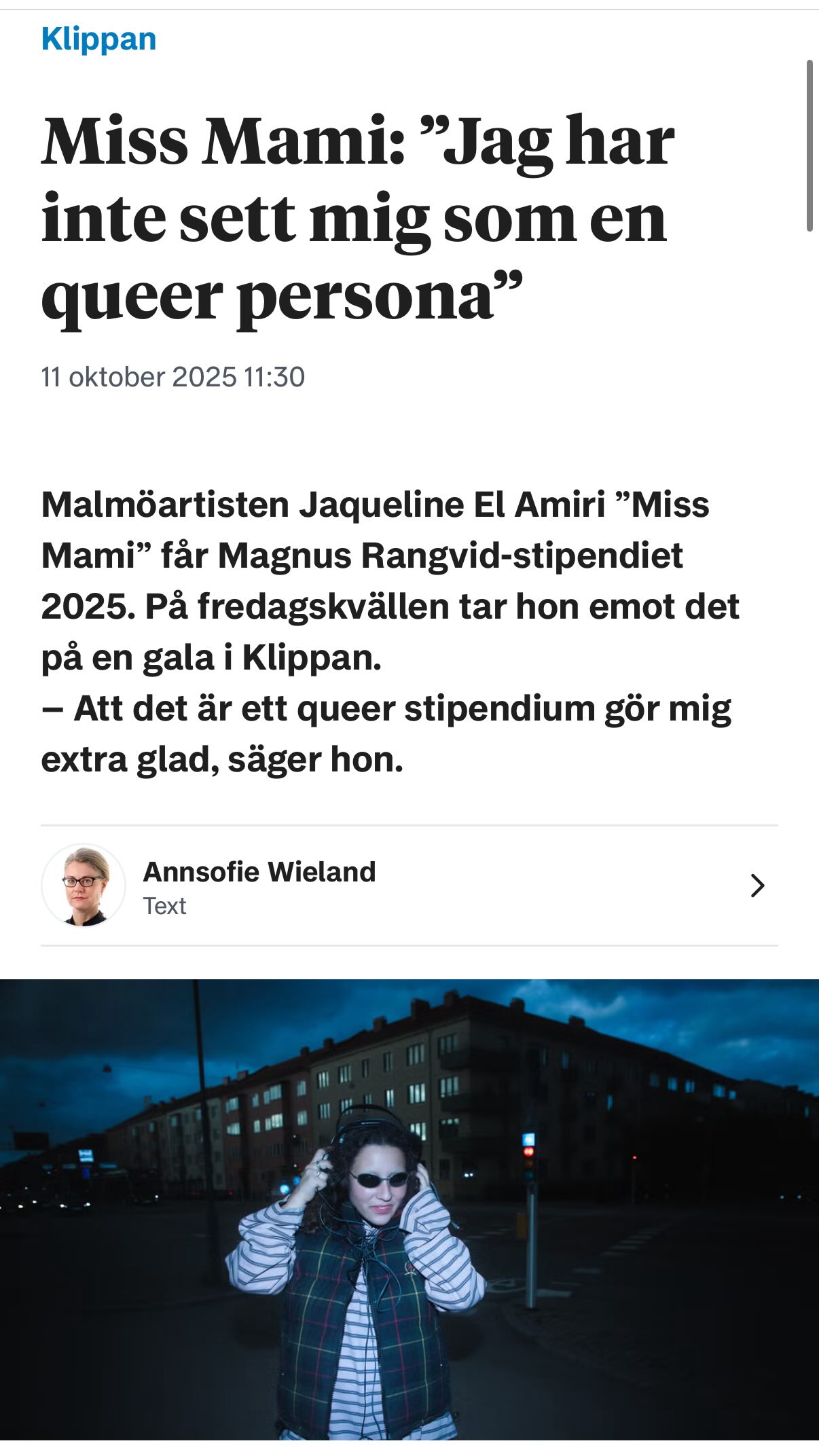 I dagens @helsingborgsdagblad 🏳️🌈🏳️⚧️
@missmami______ @mamiumami_inc @mrinsamlingsstiftelse @klippans_kommun
Foto @salomecarolines