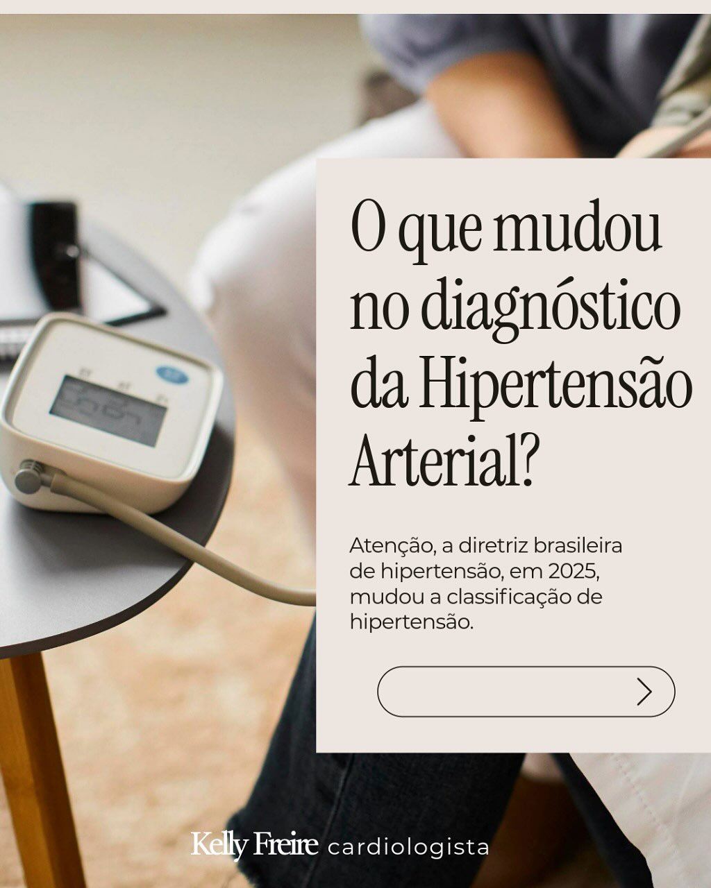 Novas diretrizes da Hipertensão Arterial em 2025!
As classificações mudaram e com elas, a forma de cuidar da sua pressão também.
➡️ PA normal: menor que 120x80
➡️ Pré-hipertensão: entre 120–139 x 80–89
➡️ Hipertensão arterial: maior ou igual a 140x90
Quem estiver na faixa de pré-hipertensão agora deve ser avaliado com mais atenção, mas nem sempre será necessário iniciar medicamentos.
O foco é personalizar o cuidado e prevenir complicações graves, como AVC e infarto.
Agende uma consulta e saiba qual a melhor conduta para o seu caso.
#Hipertensão #Cardiologia #SaúdeDoCoração #PressãoAlta #MedicinaPreventiva