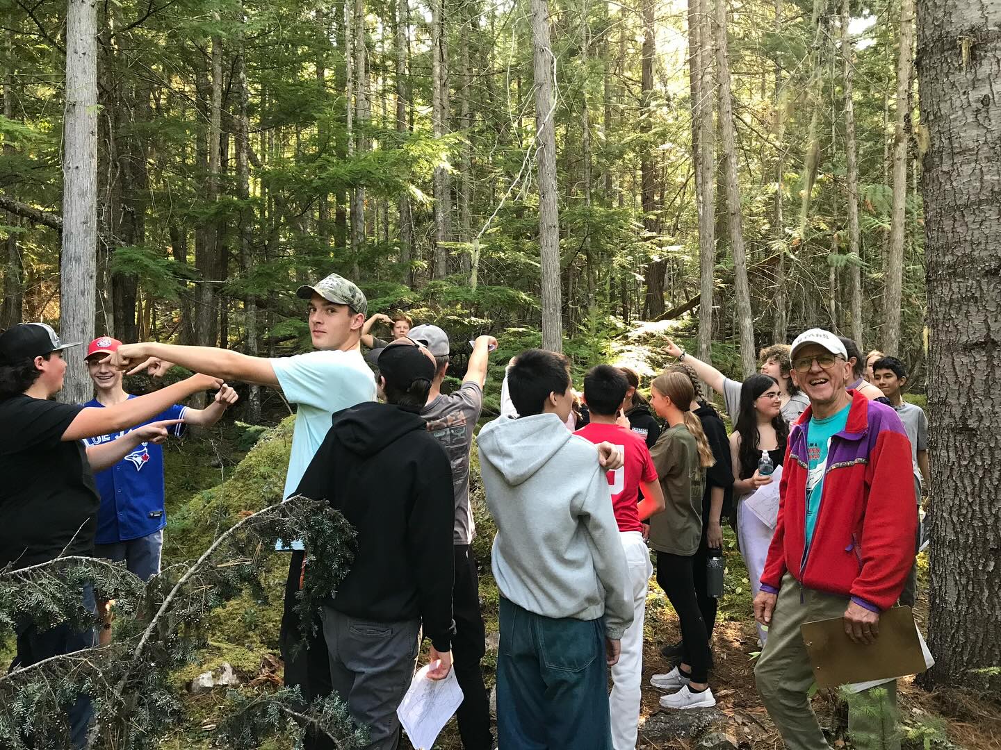 Learning outdoors with the #yetioutdoorprogram. Social Studies and Science 9 students from KRSS in the Wild. #yetination