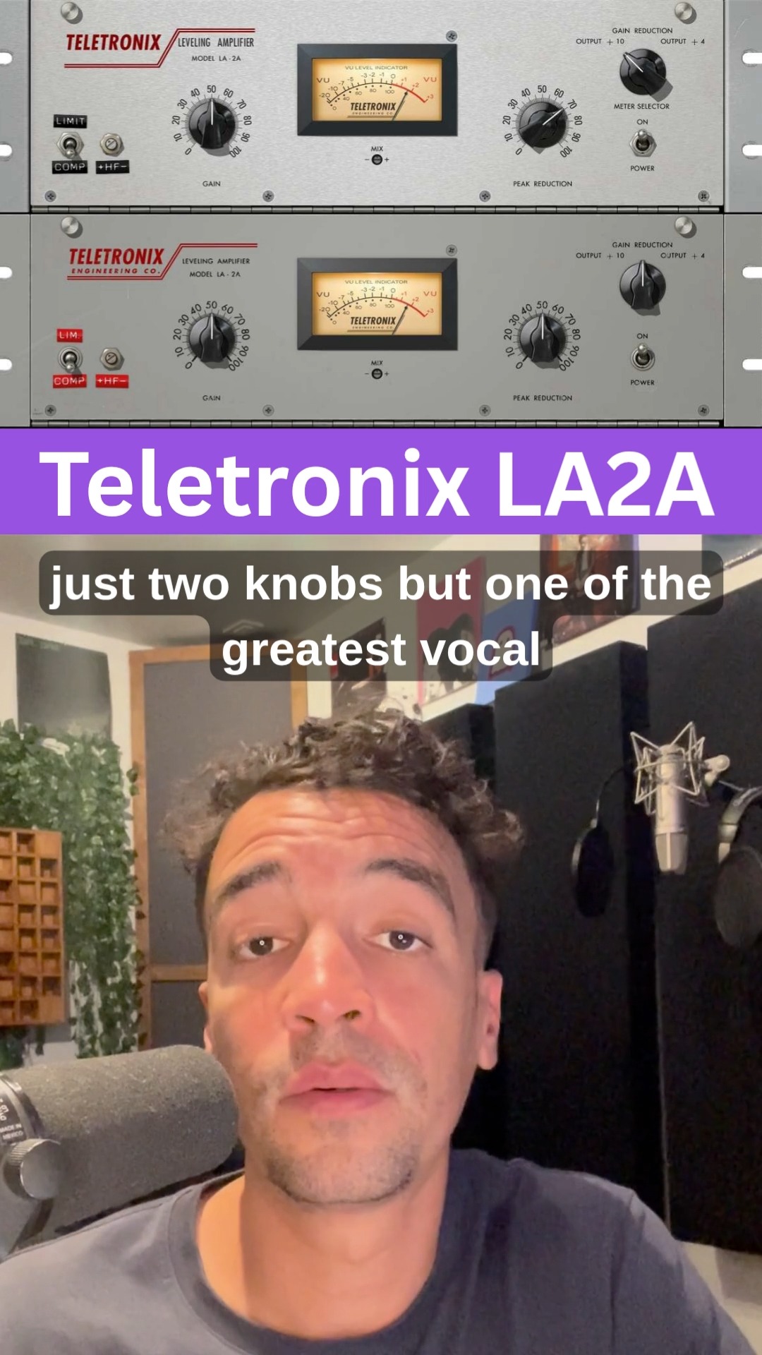 Teletronix LA2A, one of the most legendary vocal compressors of all time! #mixing #mastering #mastermix #LA2A #teletronix #recording #studiolife