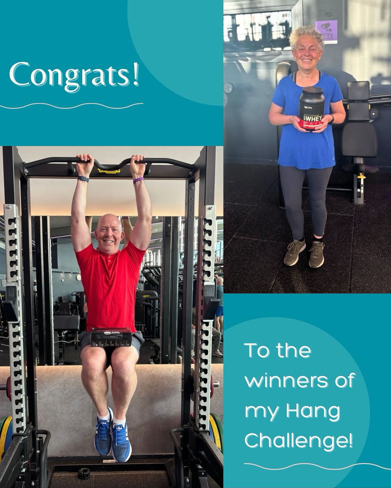 Shout out to these two legends who SMASHED my hang challenge!
Did you know that grip strength is a better indicator of longevity than blood pressure? 👀 Facts. It also plays an essential role in a number of compound lifts and if untrained can be a hindrance to performance - which made it the perfect Autumn challenge for my team!
I launched a competition amongst my clients to see who could secure the longest hang time by the end of the month and who was dedicated enough to land the most improved time.
The best overall time went to the almighty Dave with a total time of 1:16 earning him a @optimumnutrition_uk electric shaker - reckon you can do better? Drop me a message with your time!
Most improved was the wonderful Sally who added a whole 15 seconds to her hang time over the course of the month, earning her a tub of Optimum Nutrition Gold Standard Whey Powder. Absolutely mega work you two! Enjoy your prizes!
#challenge #hangchallenge #gymchallenge #fitness #gripstrength #performance #optimumnutritionuk