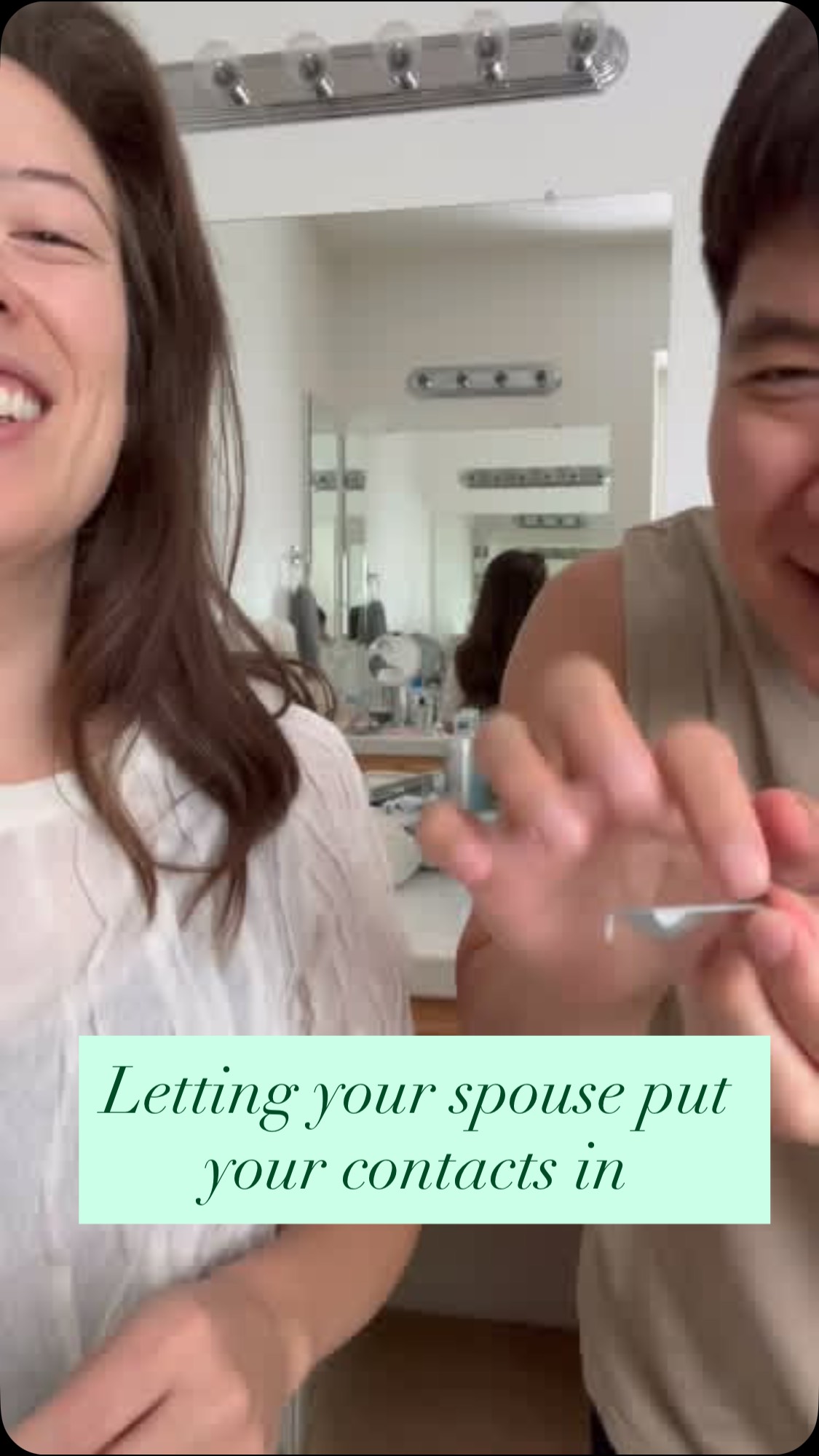 Contact lens insertion 😎
#optometrycouple