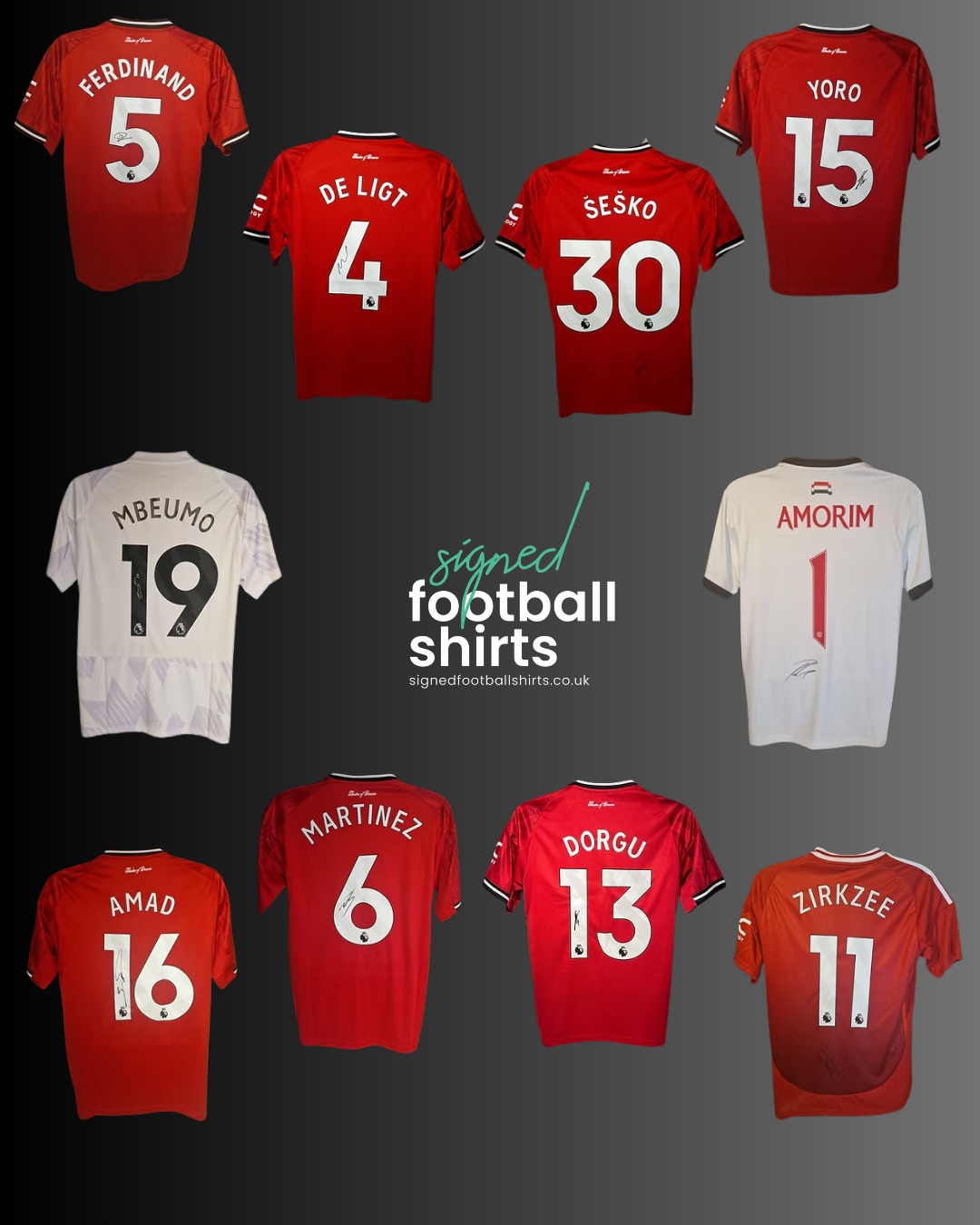 Manchester United 25/26 season shirts in!
Each shirt can come loose or professionally framed and includes a Certificate of Authenticity (COA)!
DM for details and prices.
#manchesterunıted#signedshirts#premierleague #football#sportsmemorabilia