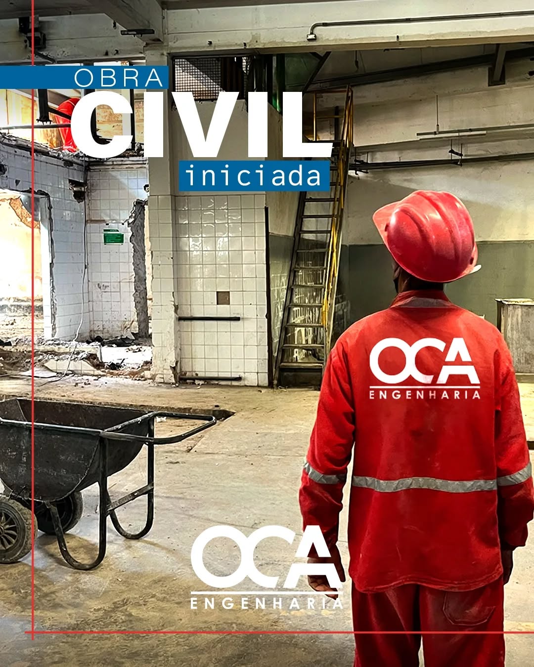 Mais uma obra iniciada da OCA Engenharia! 💪
Trata-se de uma reforma de edificação comercial com 2.800m² de área construída, que irá abrigar uma nova unidade da Saúde na Cidade do Recife-PE. 🏗