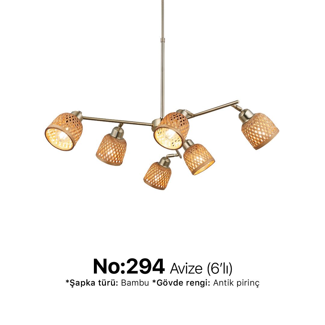 No:294 Avize (6'lı)
Tüm ürünlerimiz için online mağazamızı ziyaret edin. #dgaraj