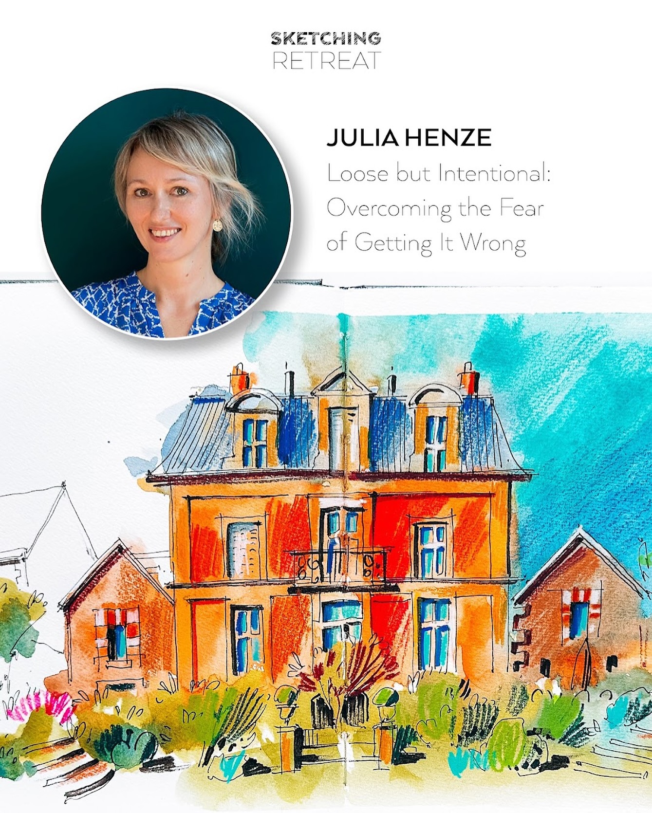 My friends, so many of you have already signed up for the Sketching Retreat. Thank you so much for using my link, I really appreciate it!♥️ I’m sure you’ll enjoy it a lot because the team of the teachers is really extraordinary this year!👩🏻🎨🎉
If you have no idea what the Sketching Retreat is: it’s a FREE 6-day online event packed with over 50 workshops. And I’m teaching there one of my favorite loose techniques with watercolor and colored pencils.
If you want to get even more out of it, you can grab the VIP Pass for only €37 (early bird price) and keep all the workshops forever. That’s an incredible amount of value for such a small price!
🔗 Link in bio
Are you in?😉
#SketchingRetreat2025 #juliahenze_learnwithme #UrbanSketching #ExpressiveArt #MixedMediaArt #WatercolorSketching #FinelinerArt #ColoredPencils #ArtWorkshop #SketchingCommunity #VirtualArtRetreat #ArtInspiration #ArchitecturalSketch #WatercolorArchitecture #ArtisticJourney #CreativeFlow #LooseSketching #BraveBrushes