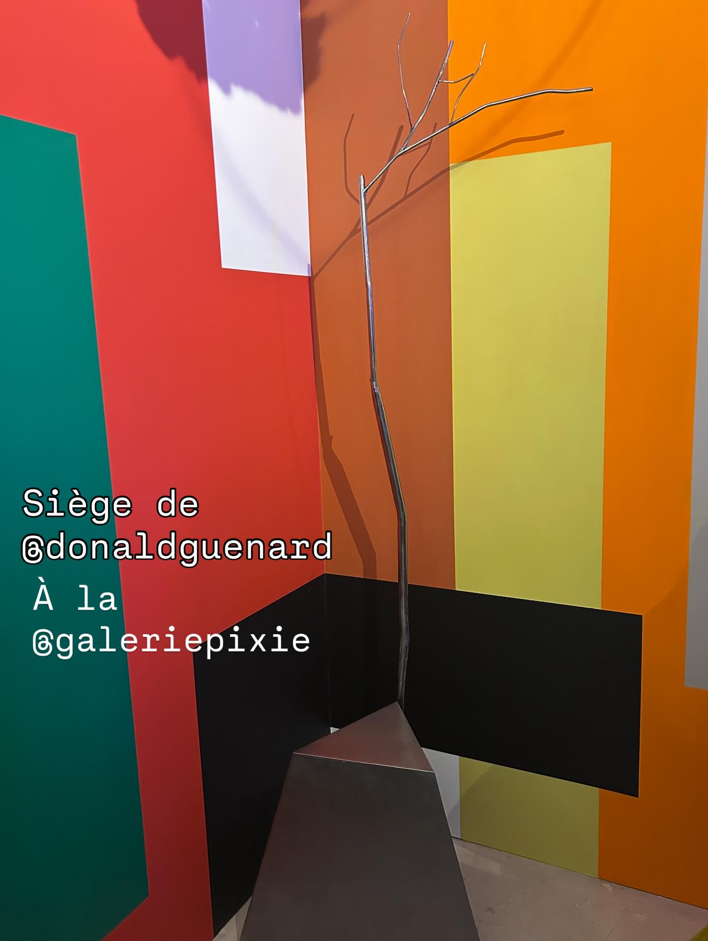 Marie-Victoire Poliakoff fête les 40 ans de sa galerie d’art. Des œuvres poétiques et oniriques, des choix artistiques qui ne ressemblent à aucun autre. Elle expose une nouvelle et magnifique création de @donaldguenard un siège issus de son travail sur l’acier et le végétal #wanted @marievictoirepoliakoff #metal #vegetal #tresbeau