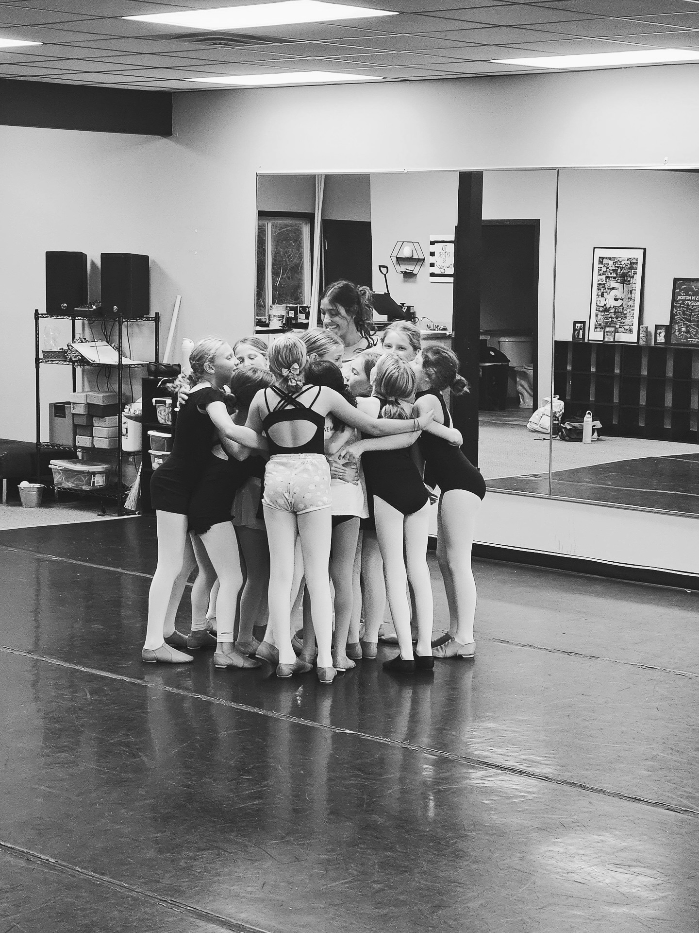 We love catching sweet moments like these ๐ our teachers are the very best. Outside of the classroom they are doing SO MUCH to help their dancers grow. From late night choreography, early morning class planning, hours spent searching for the perfect song or costume, we are so lucky to have them! Drop a ๐ in our comments if you agree ๐!