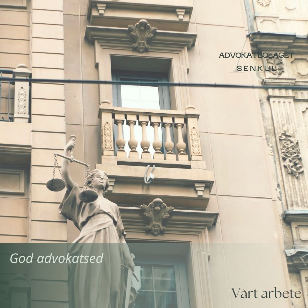 Alla advokater är skyldiga att följa något som kallas för god advokatsed, det är ett begrepp som finns i rättegångsbalken. Grunden för god advokatsed finns nedtecknad i Advokatsamfundets vägledande regler för god advokatsed, som utgör en viktig del av advokatens etiska ramverk. Regelverkets huvudsakliga uppgift är att skydda klientens intressen.
God advokatsed bygger på fyra grundläggande värden - lojalitet med klienten, oberoende, frihet från intressekonflikter och tystnadsplikt. De etiska reglerna syftar till att skydda dessa kärnvärden. Tystnadsplikten är också reglerad i lag.
Kort sagt så ska du som anlitar en advokat kunna känna dig säker på att din advokat hela tiden ser till dina intressen och sätter dem främst i sitt arbete.
#advokatsenkul #advokat #biträdandejurist #jurist #juridik #stockholm #sverige