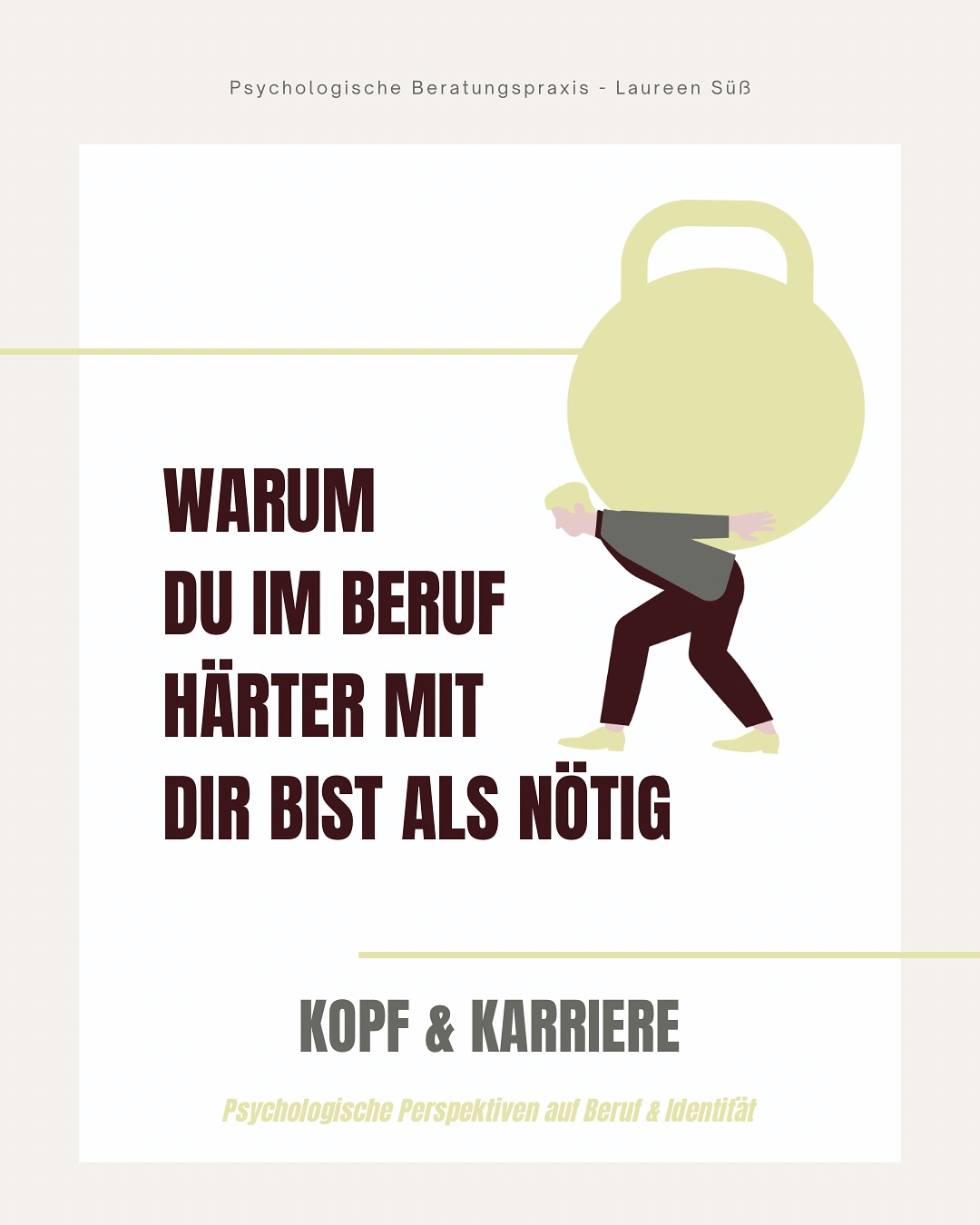 ⚡️ Warum du im Job härter zu dir bist, als nötig.
🔍 Vielleicht kennst du das: Du gehst mit dir selbst deutlich strenger um als mit anderen. Ein kleiner Fehler und sofort hinterfragst du deine Kompetenz.
🧠 Psychologisch steckt dahinter oft eine Mischung aus innerer Kritikerstimme, Perfektionismus und Selbstwertregulation.
Viele Menschen glauben unbewusst: Nur wenn ich alles richtig mache, bin ich wertvoll oder sicher.
❌ Das Problem: Dieses Denkmuster führt zu Daueranspannung – und langfristig zu Erschöpfung.
💡 Ein erster Schritt: Beobachte, wie du mit dir sprichst, wenn etwas nicht perfekt läuft.
Würdest du mit einer Kollegin so reden? Wahrscheinlich nicht.
#wirtschaftspsychologie #psychologischeberatung #berufundpsyche #innererkritiker