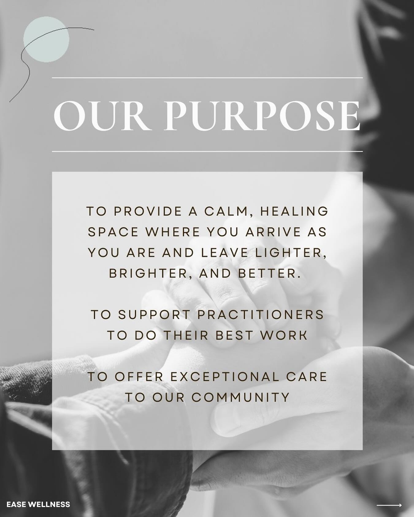 ✨ Our Purpose ✨
At Ease Wellness, everything we do begins with care — for our clients, our practitioners, and our community. 💛
Our purpose is simple yet powerful:
🌿 To create a calm, healing space where you can arrive exactly as you are and leave feeling lighter, brighter, and better.
🌿 To support practitioners so they can do their best, most meaningful work.
🌿 To offer exceptional, heart-led care to our community here in Hurlstone Park.
Because when practitioners are supported, their clients thrive — and wellness becomes something we all share. ✨
#EaseWellness #WellnessWithEase #HolisticHealth #HurlstoneParkCommunity #HurlstoneParkWellness #MindBodySpirit #OurPurpose