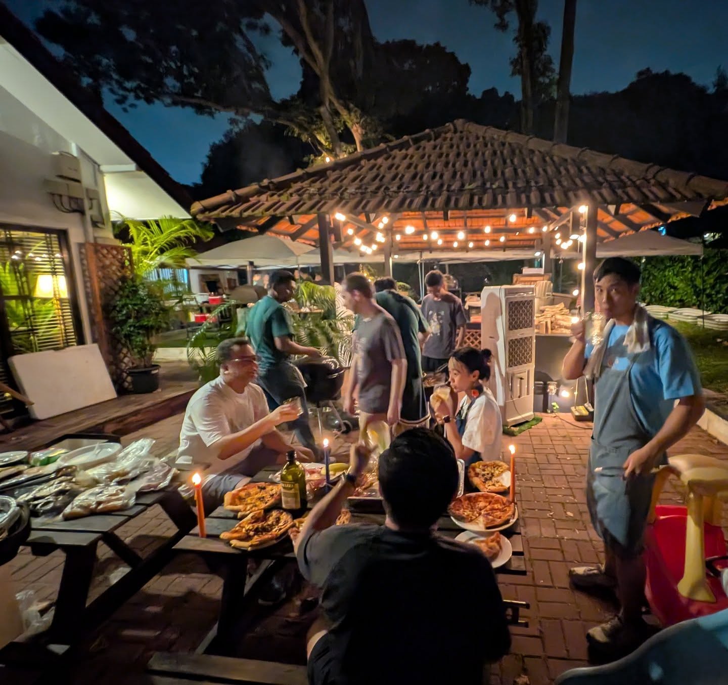 Pizza party nights at Changi Village ❣️