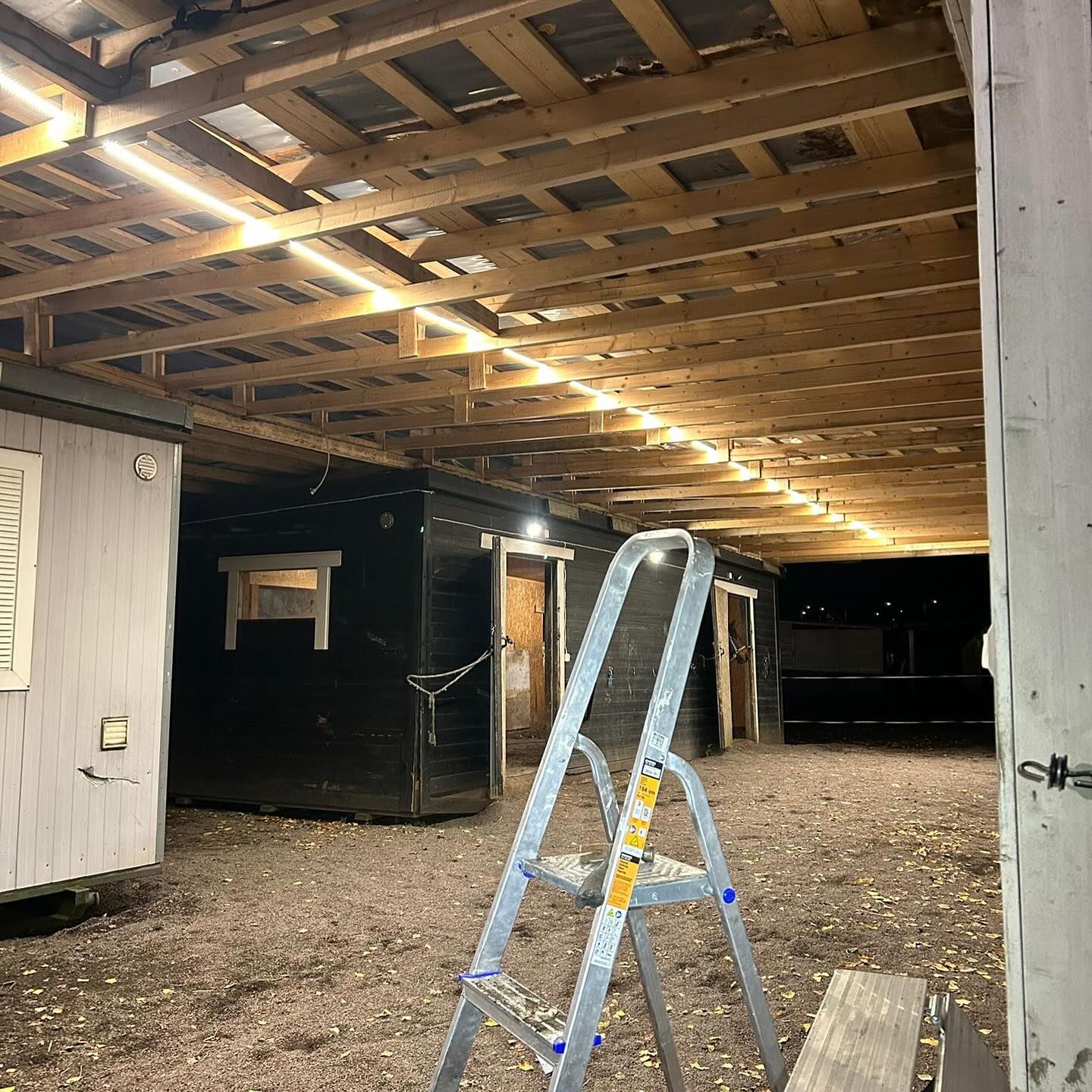 Vertti kävi intin viikonloppulomalla nikkaroimassa lisää heinähäkkejä ja lisäämässä valaistusta parkkipaikalle ja uuteen katokseen ❤️
Nyt meillä on jo kaksi häkkiä, jotka saa täytettyä tarhan ulkopuolelta minimikikkailulla. 💪
Siinä jää yksi sivu syömistilaa pois, mutta näin nätisti jopa Papu antaa kavereiden olla seurana kyttäyspaalilla.
Siitä on hyvä seurata parkkipaikkaa ja odotella omaa ihmistä.