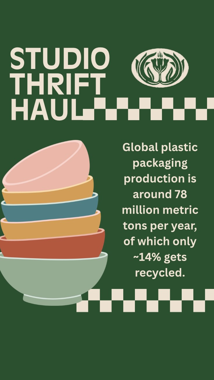 Thrifting used to be something I felt ashamed of as a kid- my mom would drag me to thrift shops - mostly in the spring as she’d get prepared to open the hotel (My parents owned a hotel growing up).
Stocking up on second hand dish ware was something I grew up with and it was a big goal for me to see how much I can thrift for the studio. To honour a little of my past and future.
I am so happy thrifting is getting more mainstream. It makes such a difference.
🌍Environmental
💚Reduces packaging and landfill waste
Cuts manufacturing emissions and water use
Keeps resources in circulation (supports a circular economy)
💰 Financial
Saves money on quality, long-lasting items
Encourages intentional, less impulsive spending
✨Community & Creativity
Supports local charities and community programs
Offers one-of-a-kind, character-filled finds
Inspires creative reuse and personal style
#guelphbusiness #wellness #massagetherapy #guelphontario #supportlocal #guelph #thifthaul