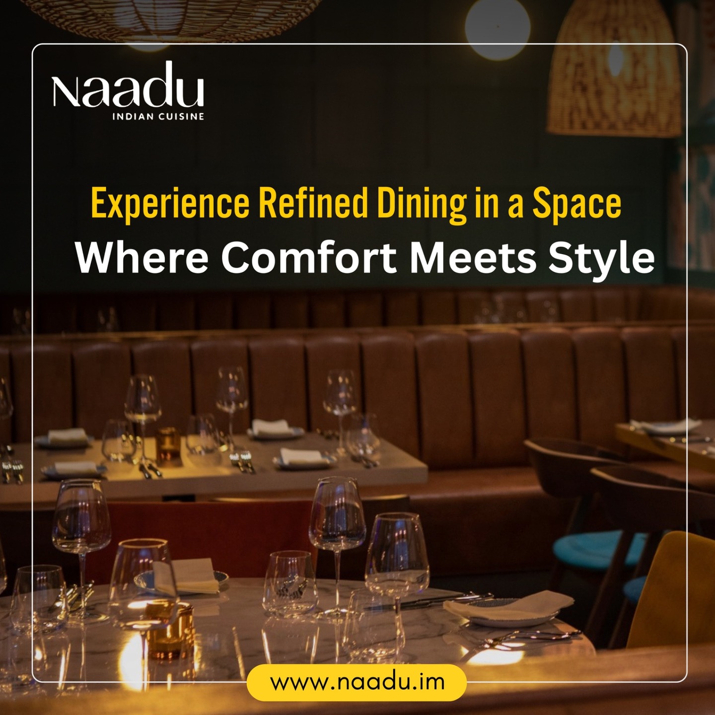 Indulge in a refined dining experience at Naadu, where comfort meets style in every detail. Enjoy exquisite Indian cuisine in a welcoming ambience that blends sophistication with warmth.
Reserve your table today and discover the perfect setting for memorable moments.
https://www.naadu.im/
#NaaduIndianCuisine #RefinedDining #ComfortMeetsStyle #NaaduIm