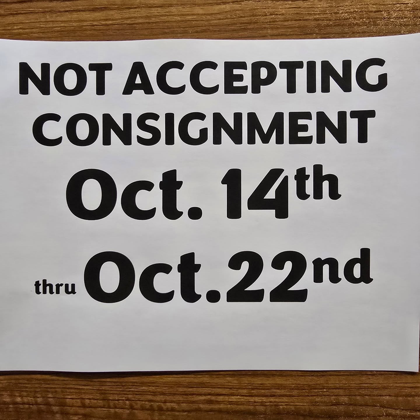 Wowza it was crazy today. Lots of great items came in and we shall be stocked. Next consignment day will be October 23rd. Please focus on fall and winter only. Holiday items are good at this point also. Cheers Laramigos.