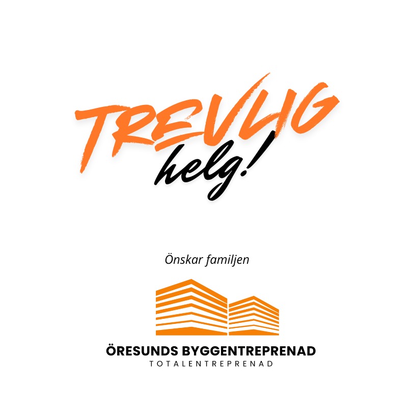 Efter en händelserik vecka vill vi passa på att önska alla våra följare, kunder, kollegor och leverantörer en riktigt trevlig helg!
#oresundsbyggentreprenad #bygg #renovering #köksrenovering #badrumsrenovering