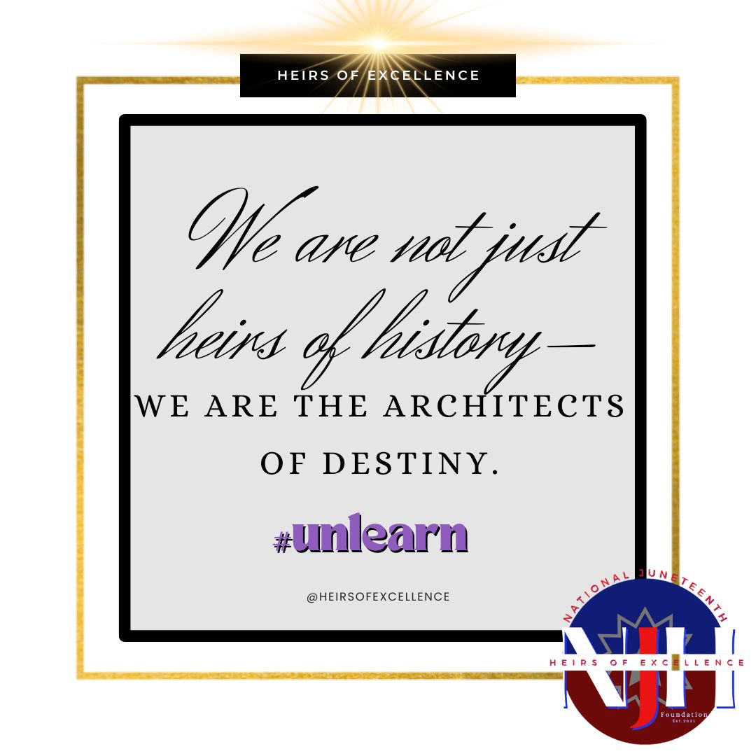 We are more than witnesses to history—we are the builders of tomorrow. Every choice, every stand, every voice adds to the blueprint of our future.
#HeirsOfExcellence #TheStoryOfUs #LegacyInMotion #BlackHistory365 #FutureBuilders @followers
