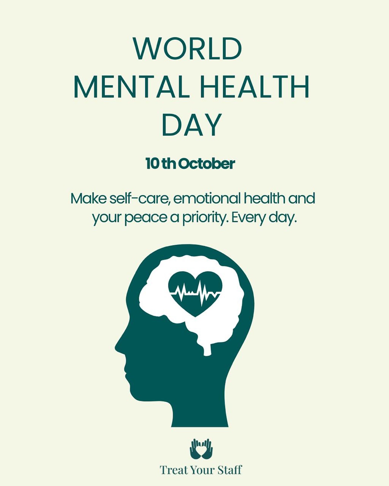 Mental health matters ā not just today, but every day.
This yearās theme is a reminder that good mental health is a universal human right. Yet in workplaces across the UK, stress, anxiety, and burnout are still on the rise.
At Treat Your Staff, we believe in creating spaces where employees feel safe to speak up, supported to take breaks, and encouraged to prioritise their wellbeing. Because when people feel cared for, they bring their best selves to work ā and that benefits everyone.
Letās make mental health part of the everyday conversation at work. Not just a day on the calendar.
#WorldMentalHealthDay #WorkplaceWellbeing #EmployeeWellbeing #CultureOfCare #TreatYourStaff #MentalHealthAwareness #HealthyWorkplaces